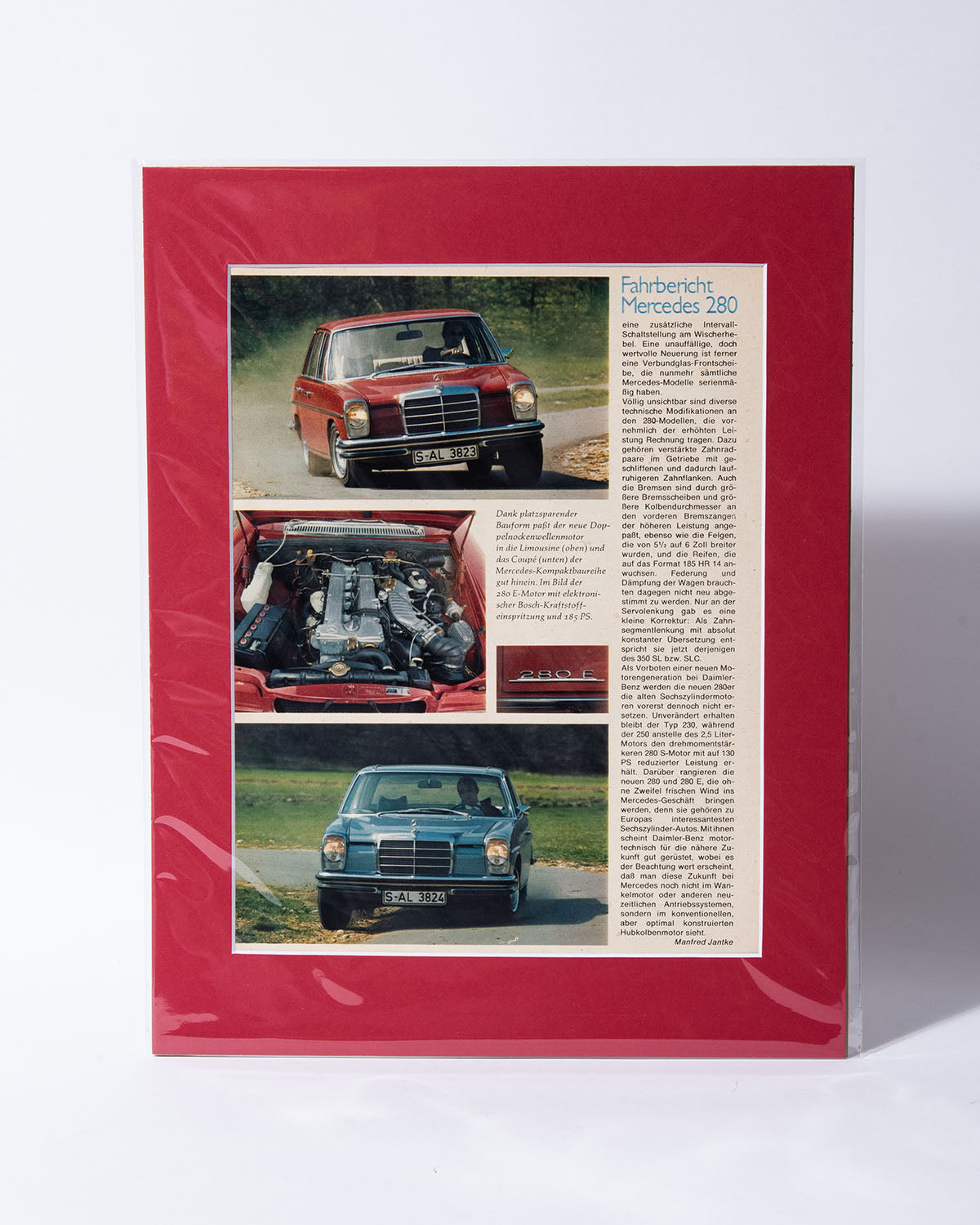 W114 Mercedes Benz 280 original vintage GERMAN article page
