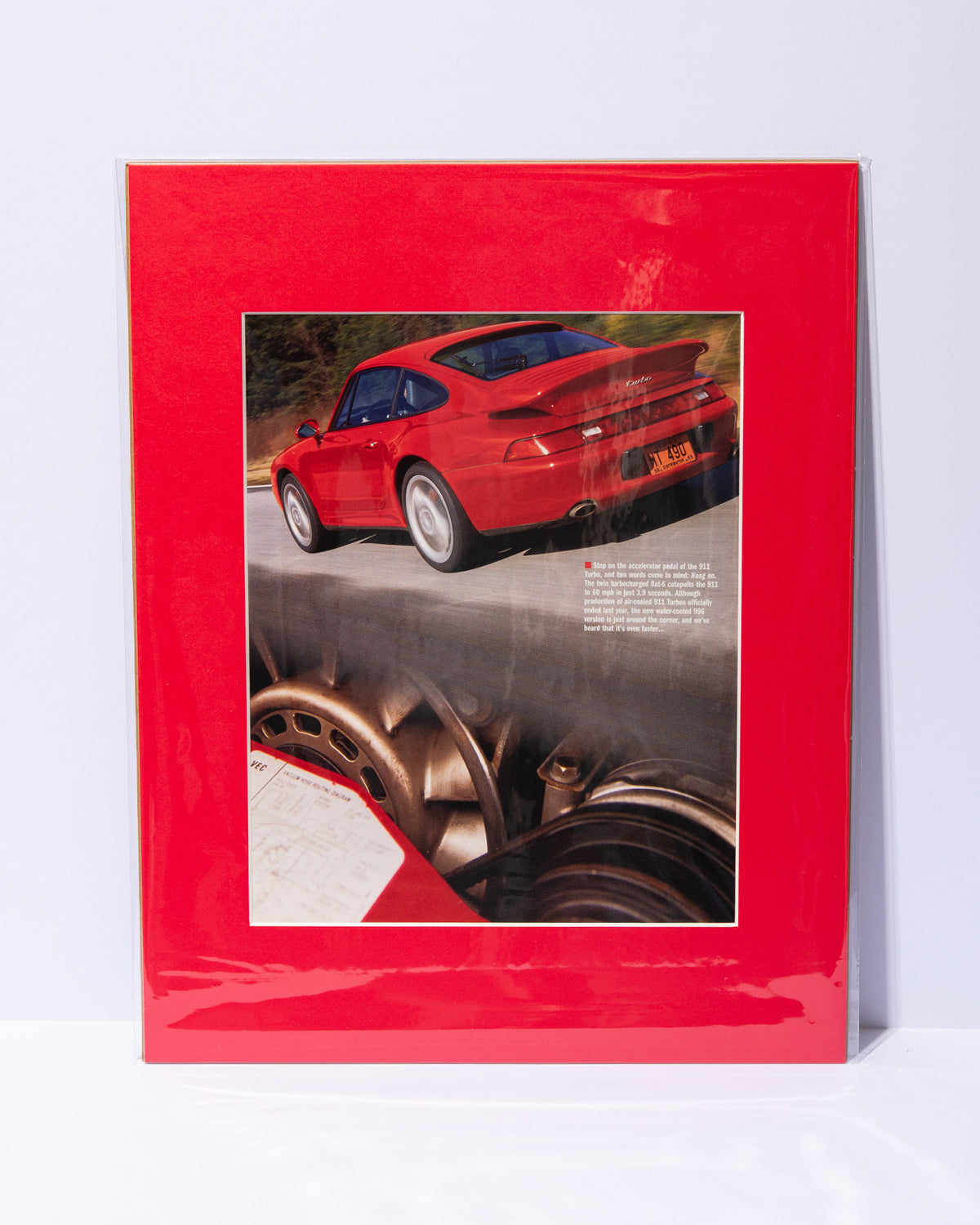 Guards Red 993 Porsche Turbo original vintage mated article images