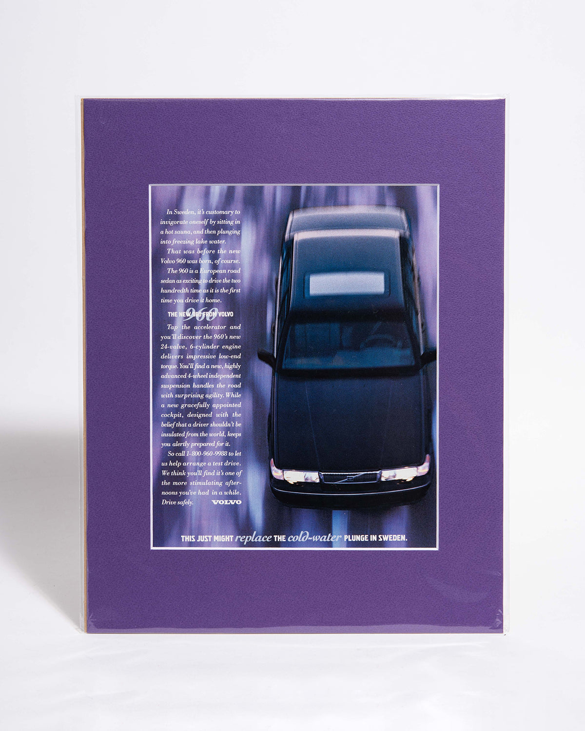 Volvo 960 original vintage mated advertisement