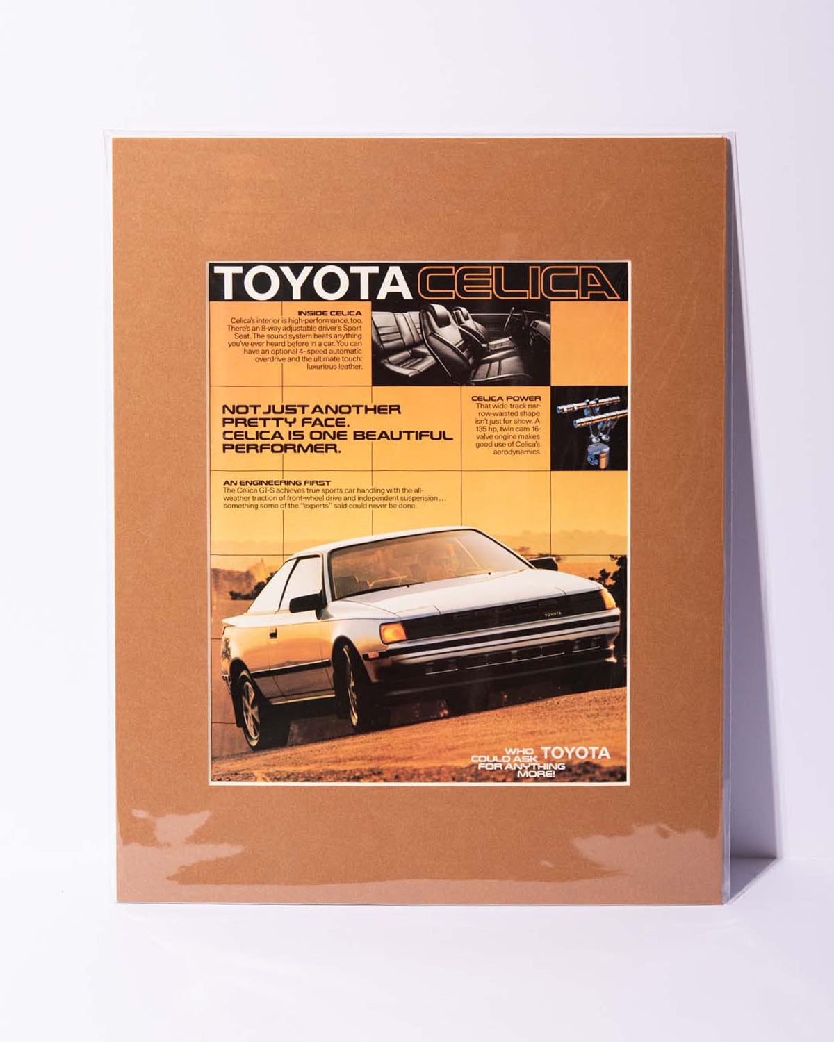 1986 Toyota Celica T160 original vintage magazine ad