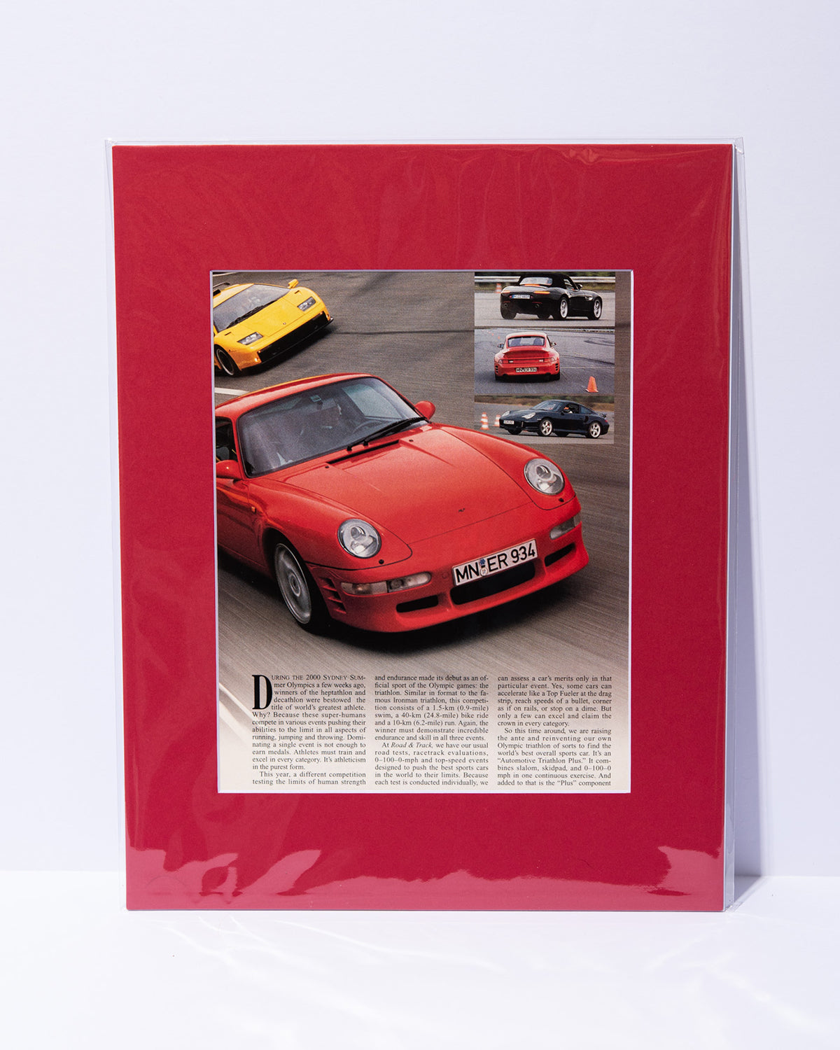 RUF 993 Turbo R original mated vintage magazine image