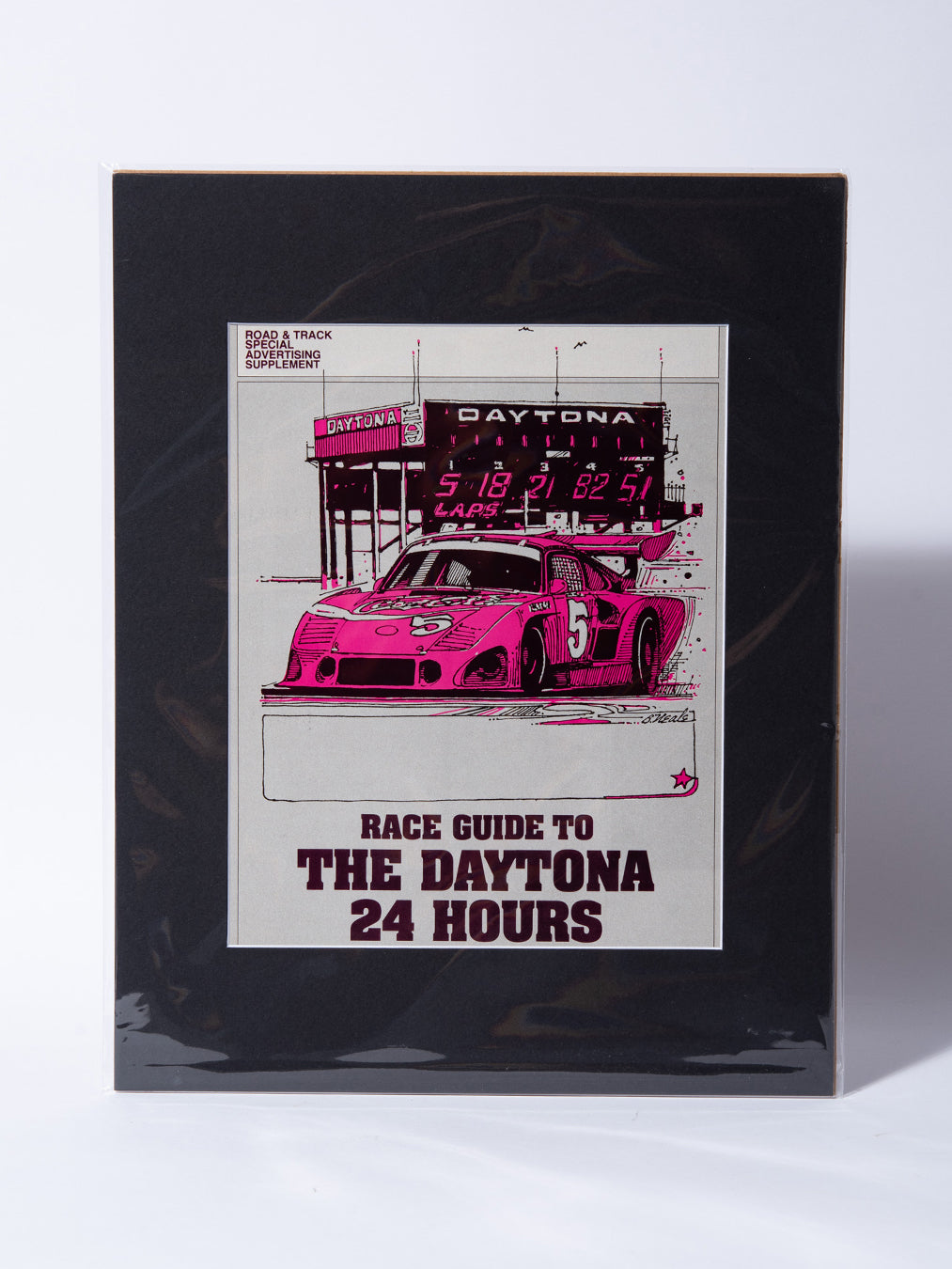 Coca Cola Porsche 935K Daytona 24hr race original vintage mated magazine art