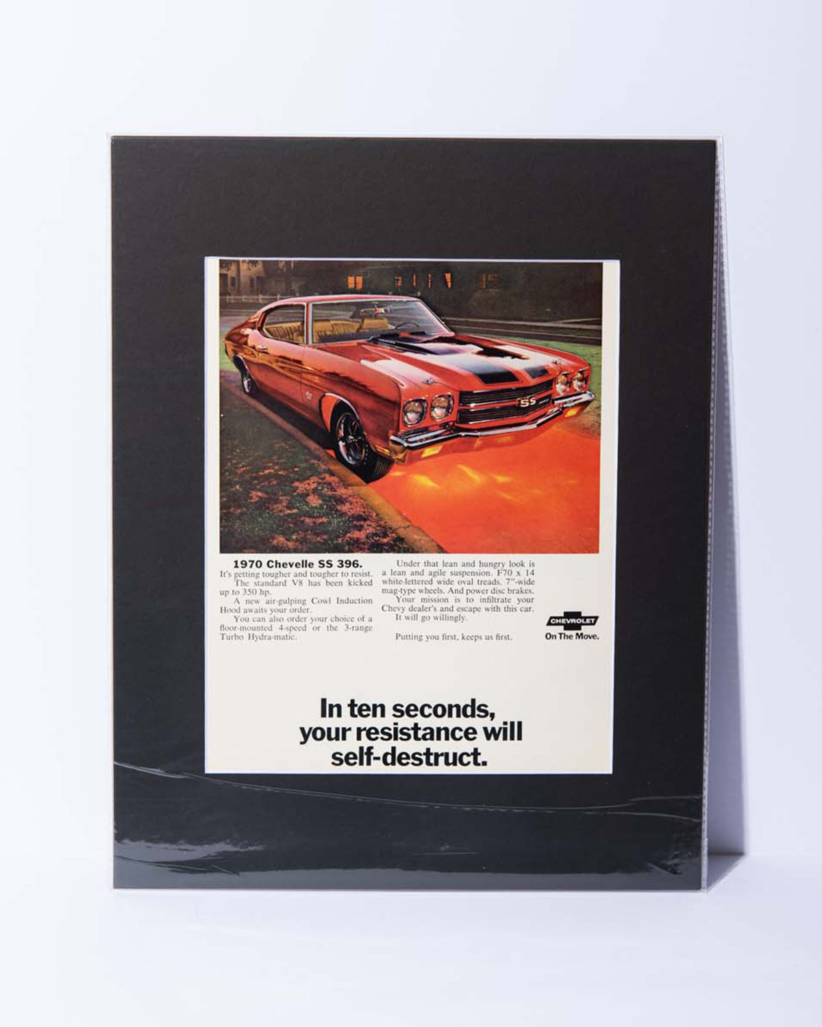1970 Chevrolet Chevelle SS 396 original mated vintage magazine ad