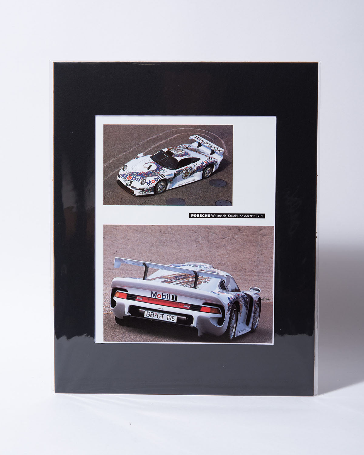 Porsche 911 GT1 993 Weissach Mobil 1 - original vintage mated German magazine page