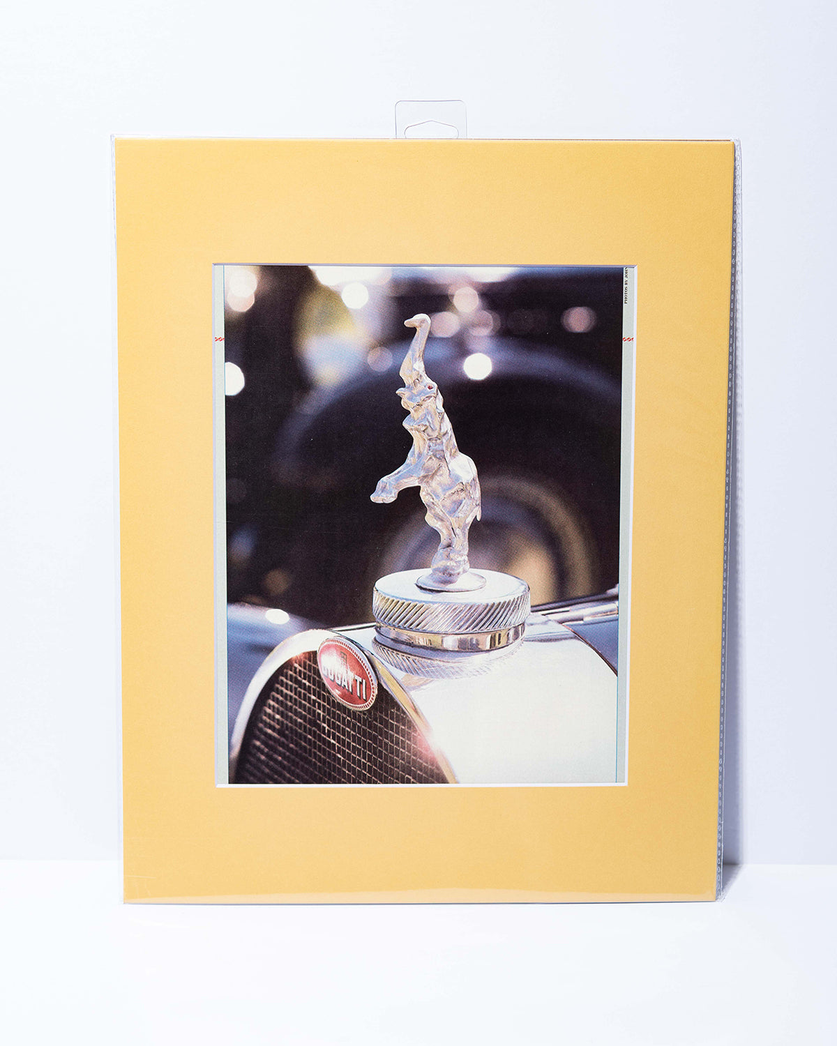 Bugatti Hood Ornament - original mated vintage image