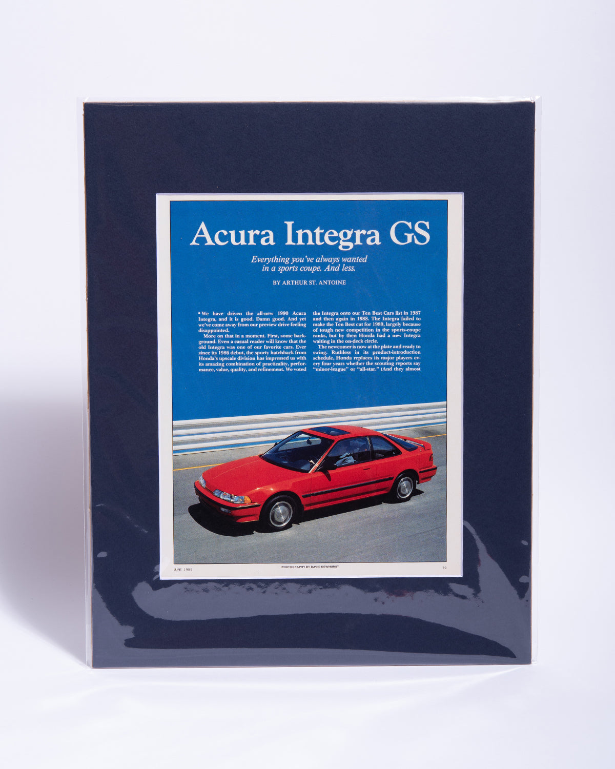 DA Acura Integra GS - original vintage mated article page