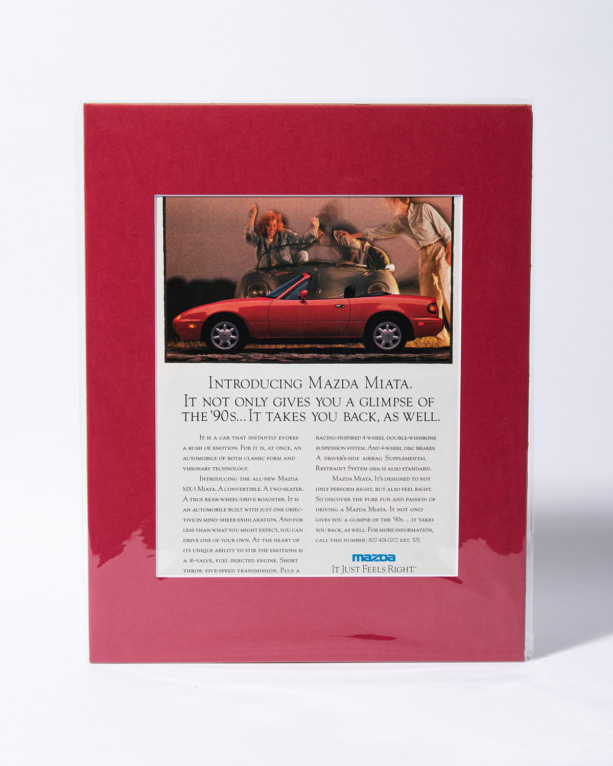 "Introducing Mazda Miata" original vintage advertisement NA