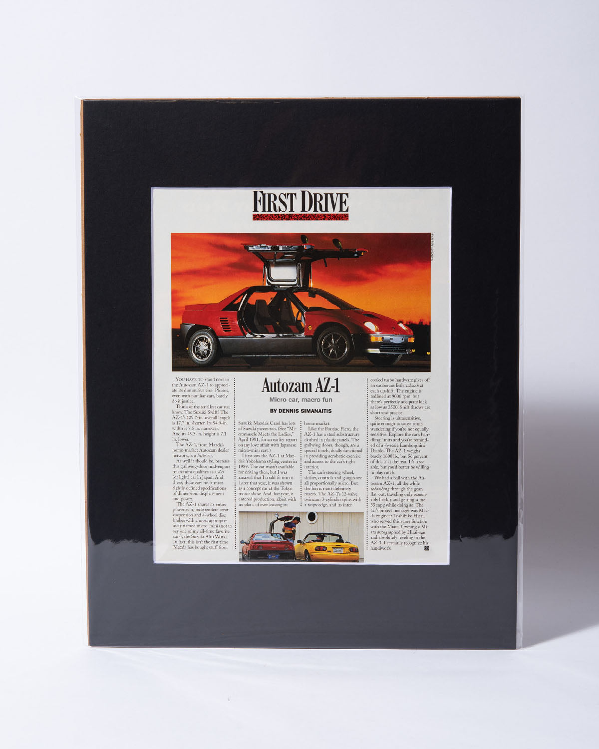First Drive: Autozam AZ-1 original vintage mated Road & Track article