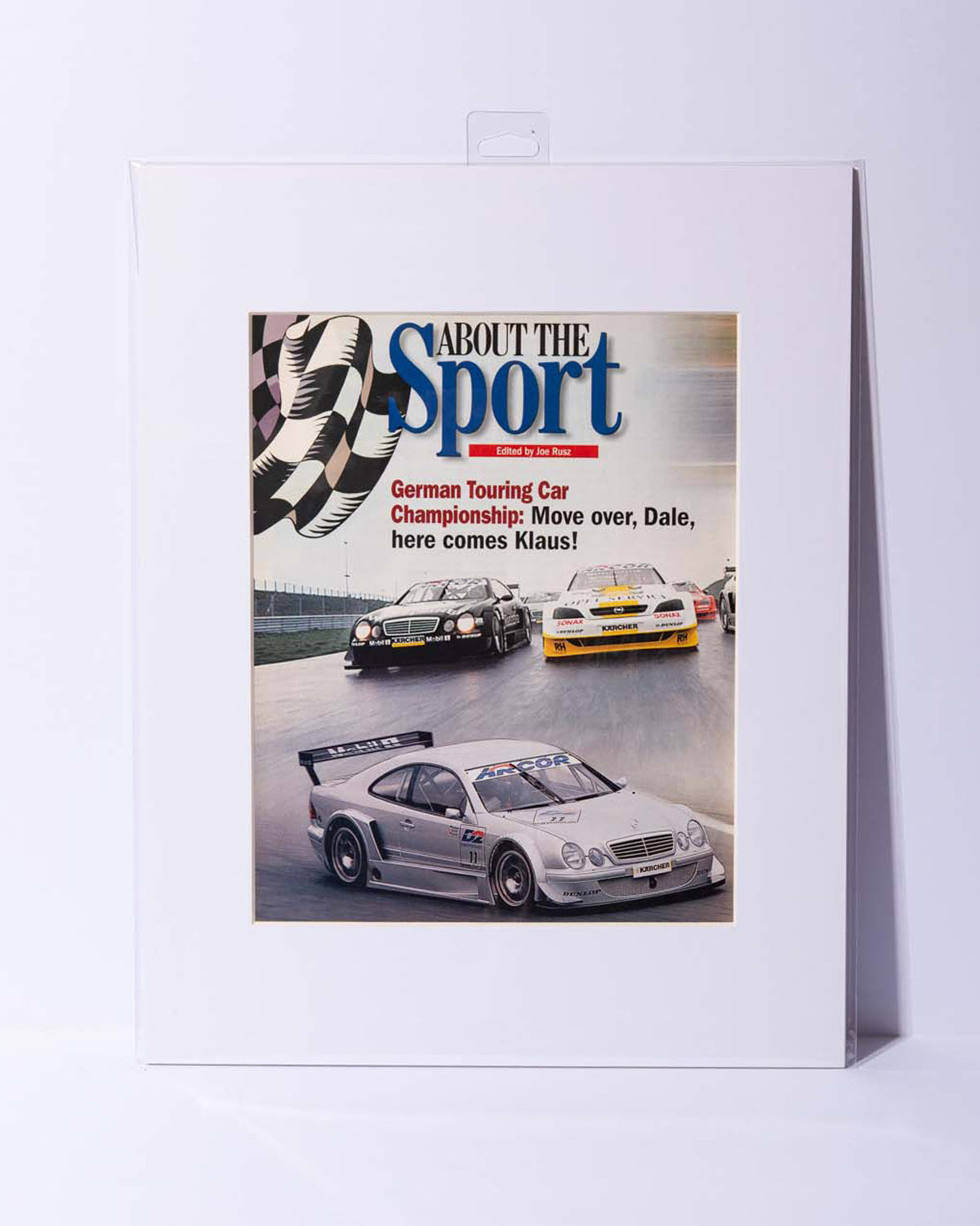 DTM German Touring Car racing Original Mated Vintage Magazine Image