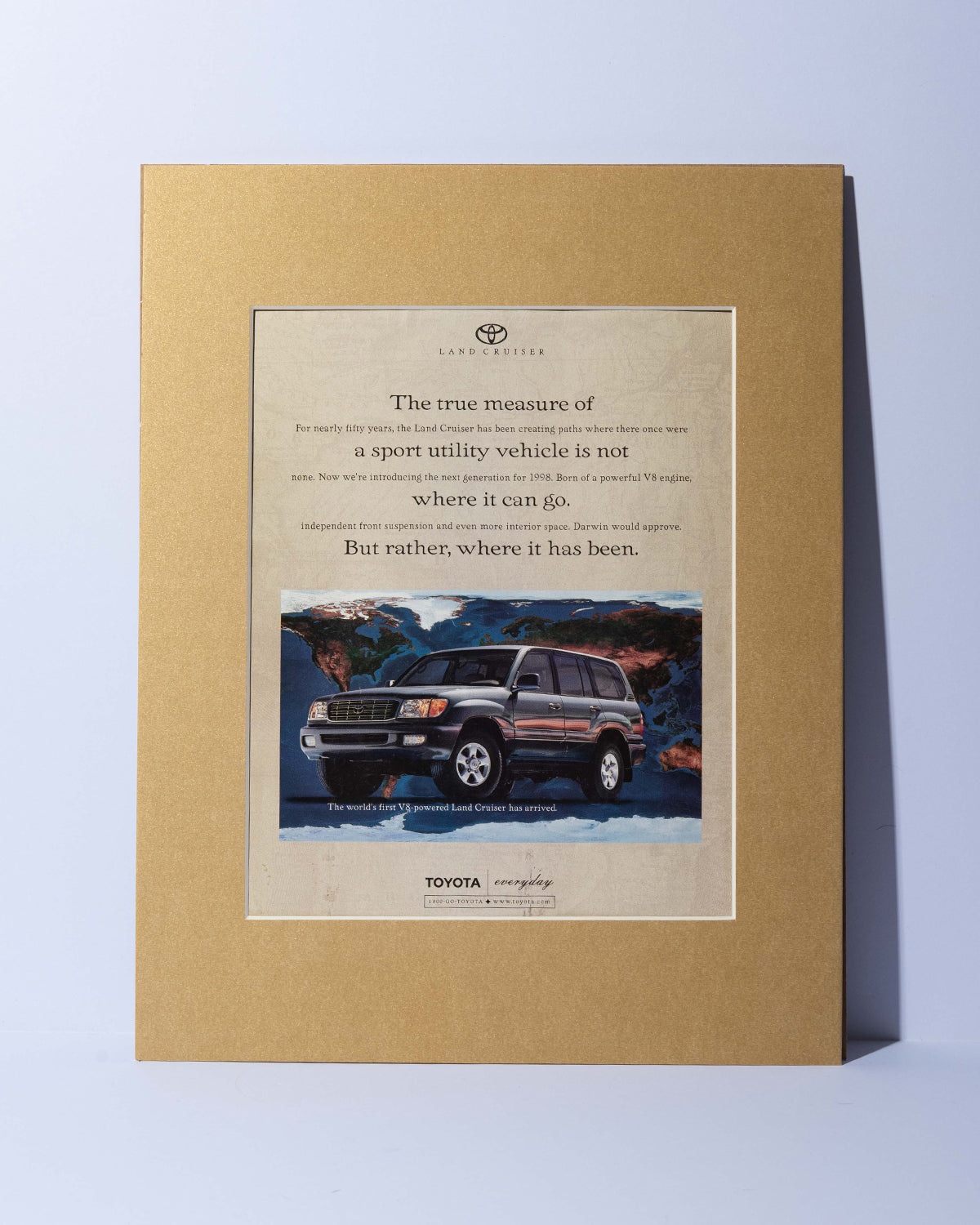 1998 Toyota Land Cruiser original vintage mated ad