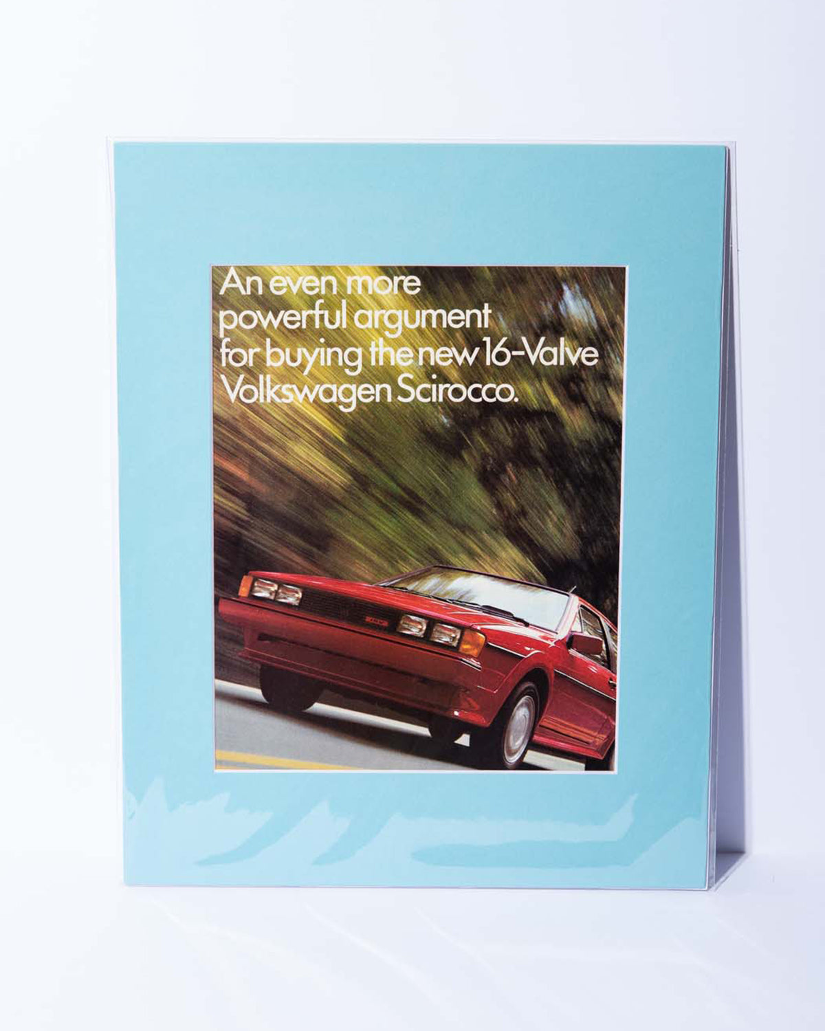 MK2 VW Scirocco "An even more..." original mated vintage magazine ad