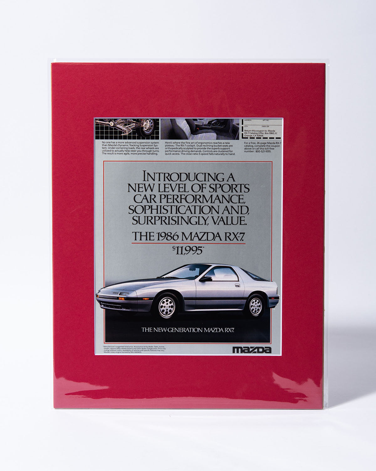 FC Mazda RX7 "Introducing a new level..." original vintage ad