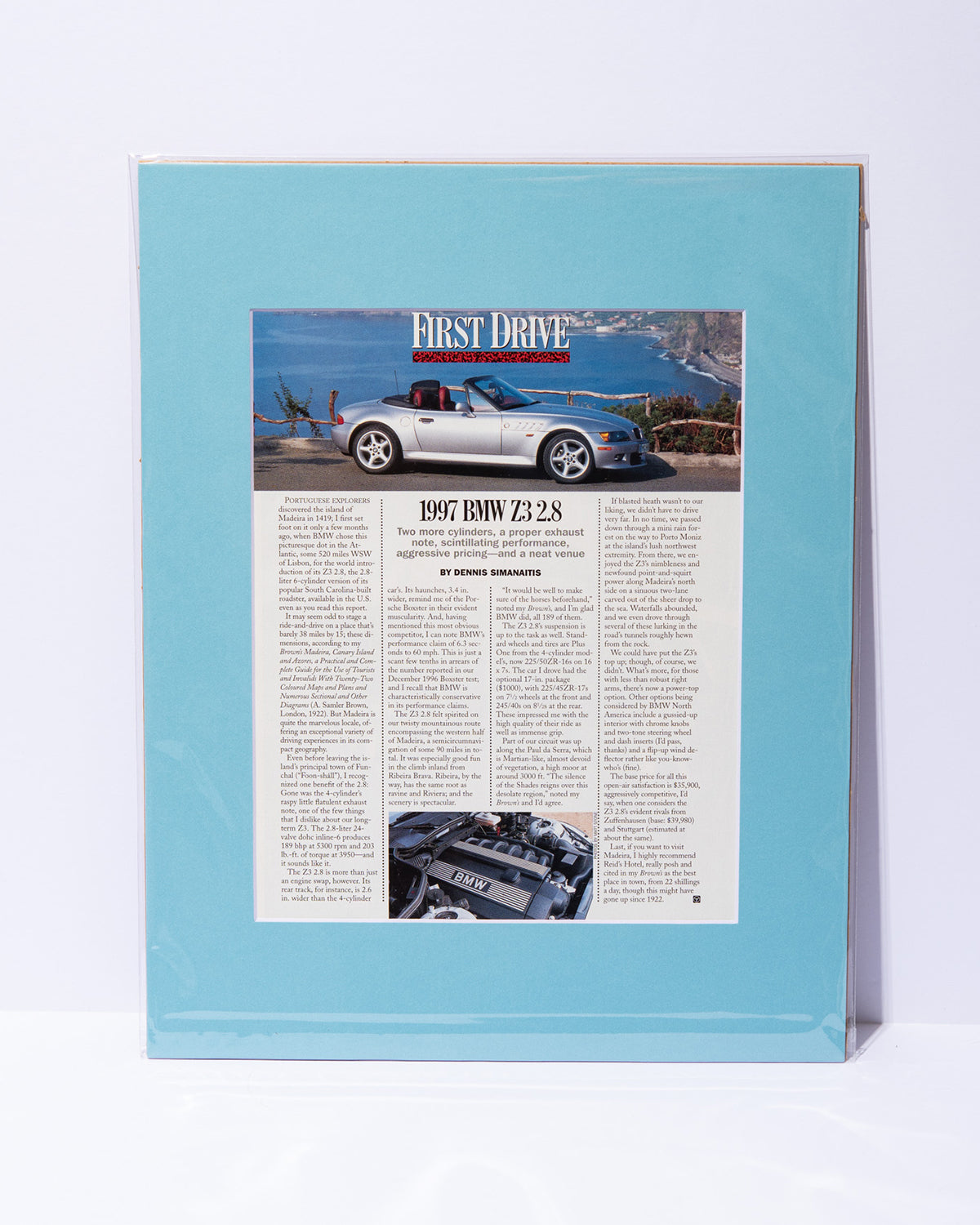 1997 BMW Z3 2.8 First Drive - Road & Track original vintage mated article