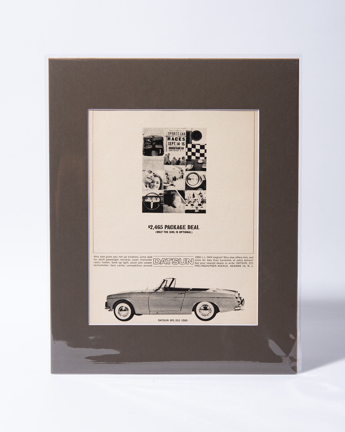 Datsun SLP-310 1500 Fairlady Roadster "$2465 Package Deal" original vintage ad