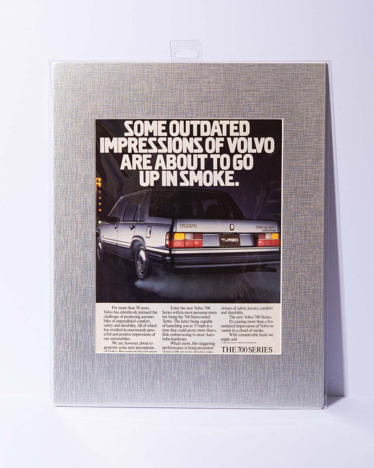 Volvo 760 Turbo "Some Outdated Impressions..." Original Mated Magazine Ad