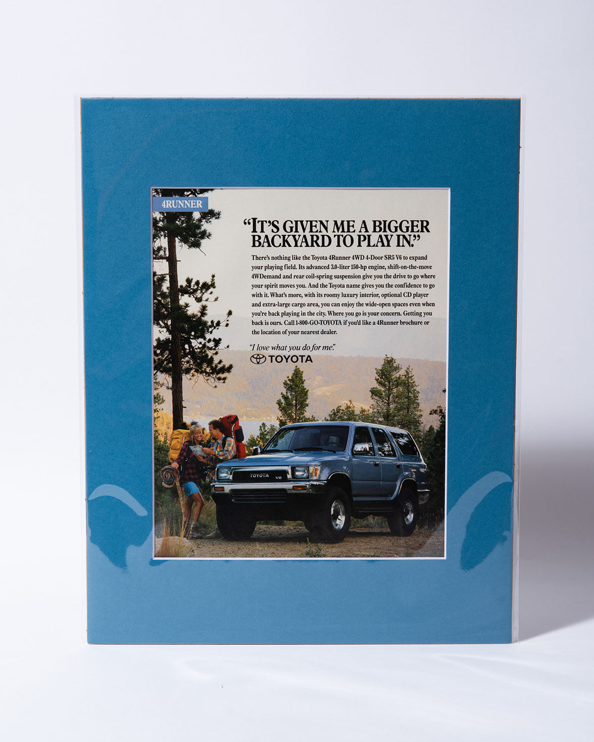 N120 Toyota 4runner "It's given me a bigger..." original vintage mated ad