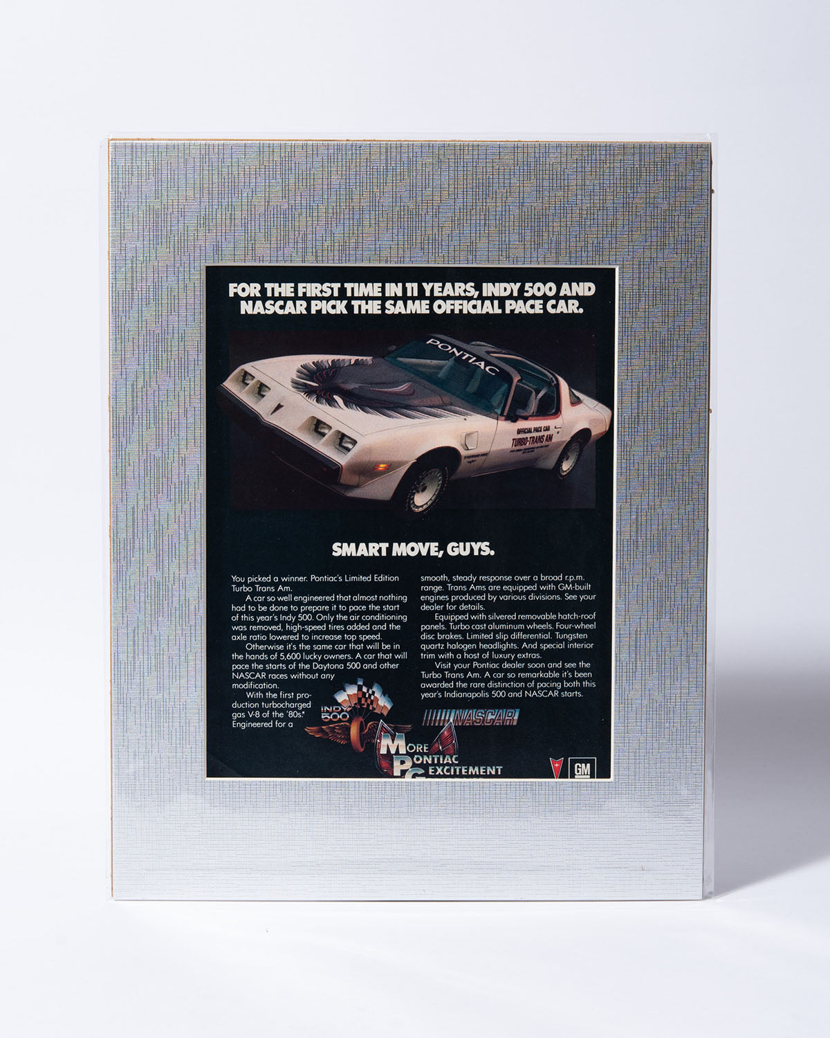 1980 Pontiac Turbo Trans Am Limited Edition Pace Car - original vintage ad