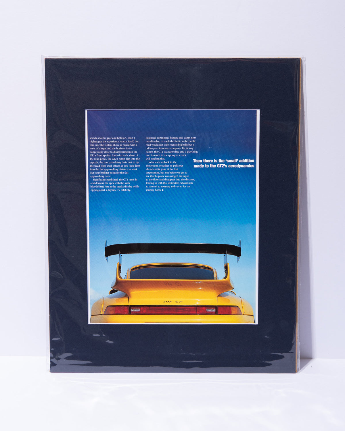UK magazine Porsche 911 GT2 original vintage magazine image