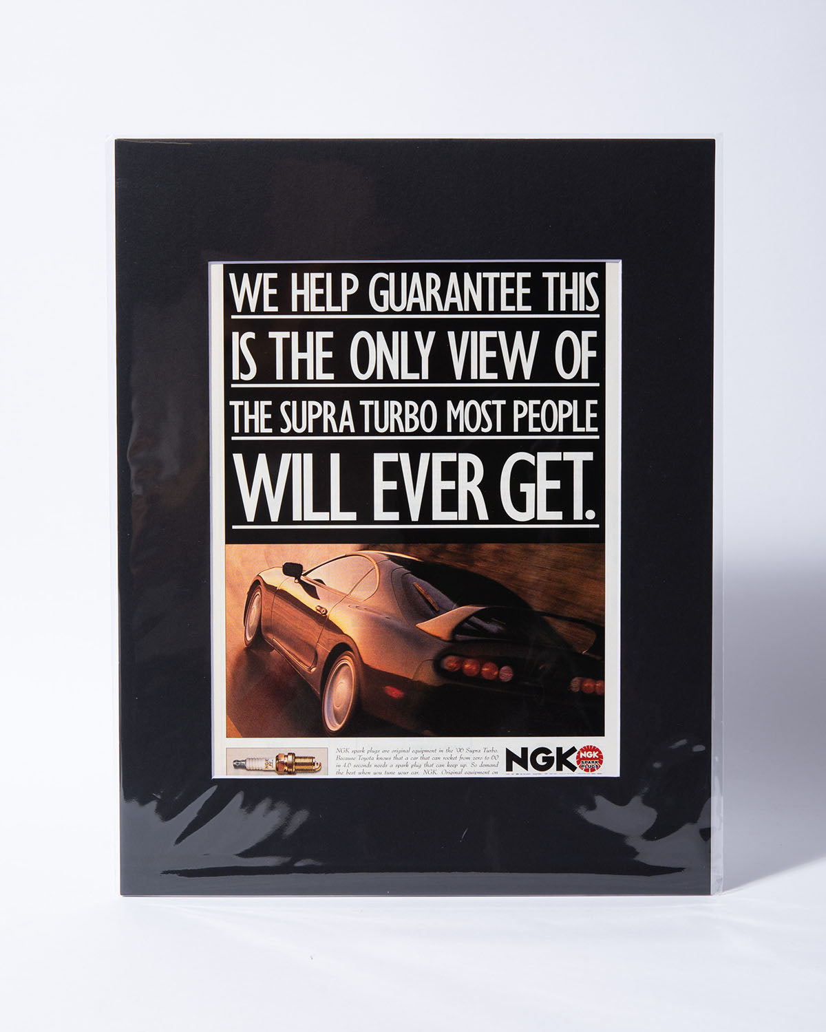NGK + MK4 Toyota Supra Turbo - original vintage mated ad MKIV