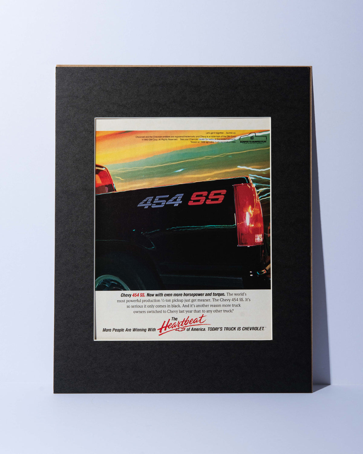 Chevy 454 SS vintage mated ad