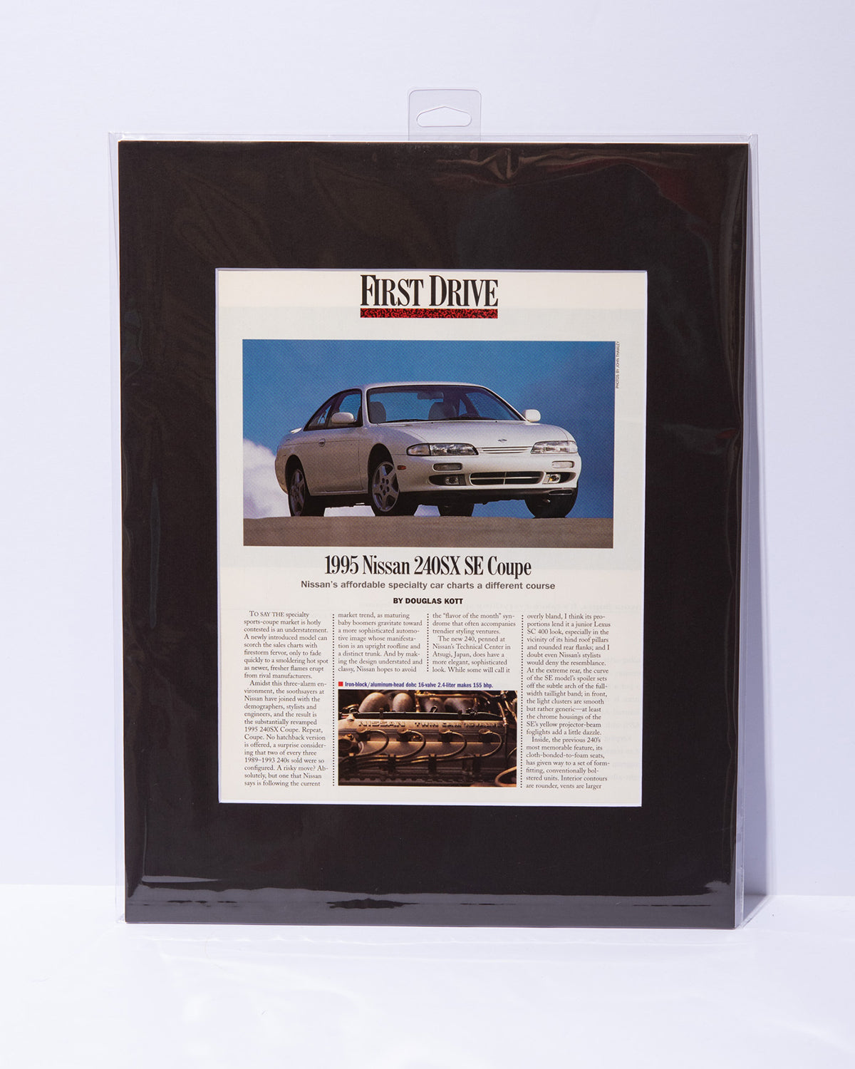 1995 Nissan 240SX SE S14 original mated vintage advertisement - Road & Track