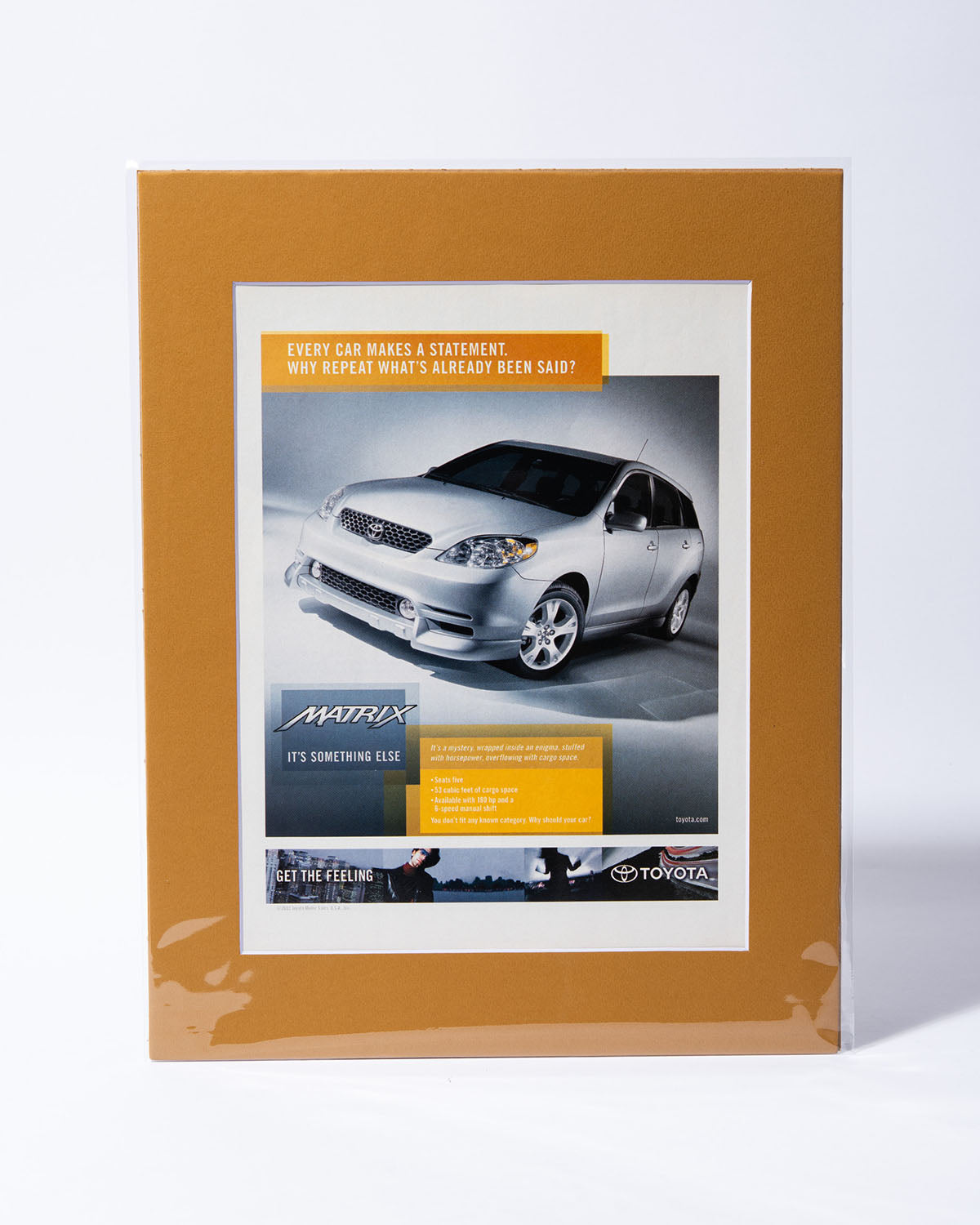 Toyota Matrix "Every Car Makes A Statement" original vintage ad