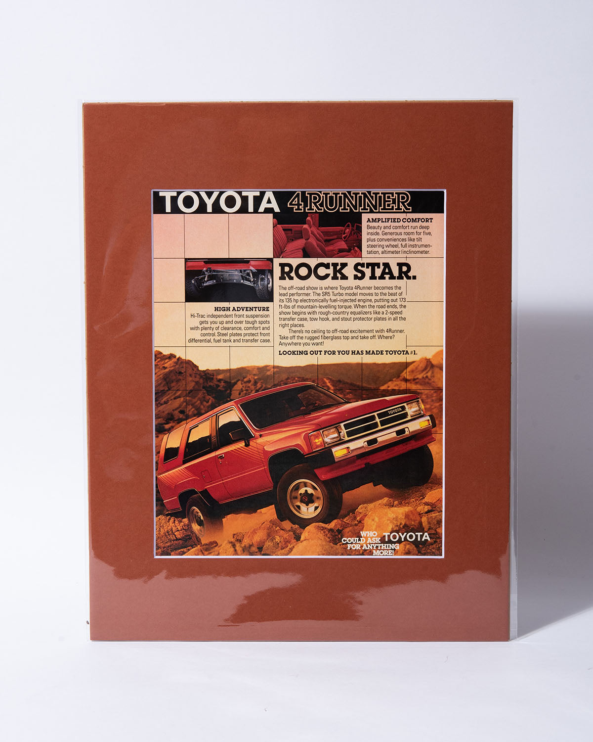 N60 Toyota 4Runner "Rock Star" original vintage mated ad