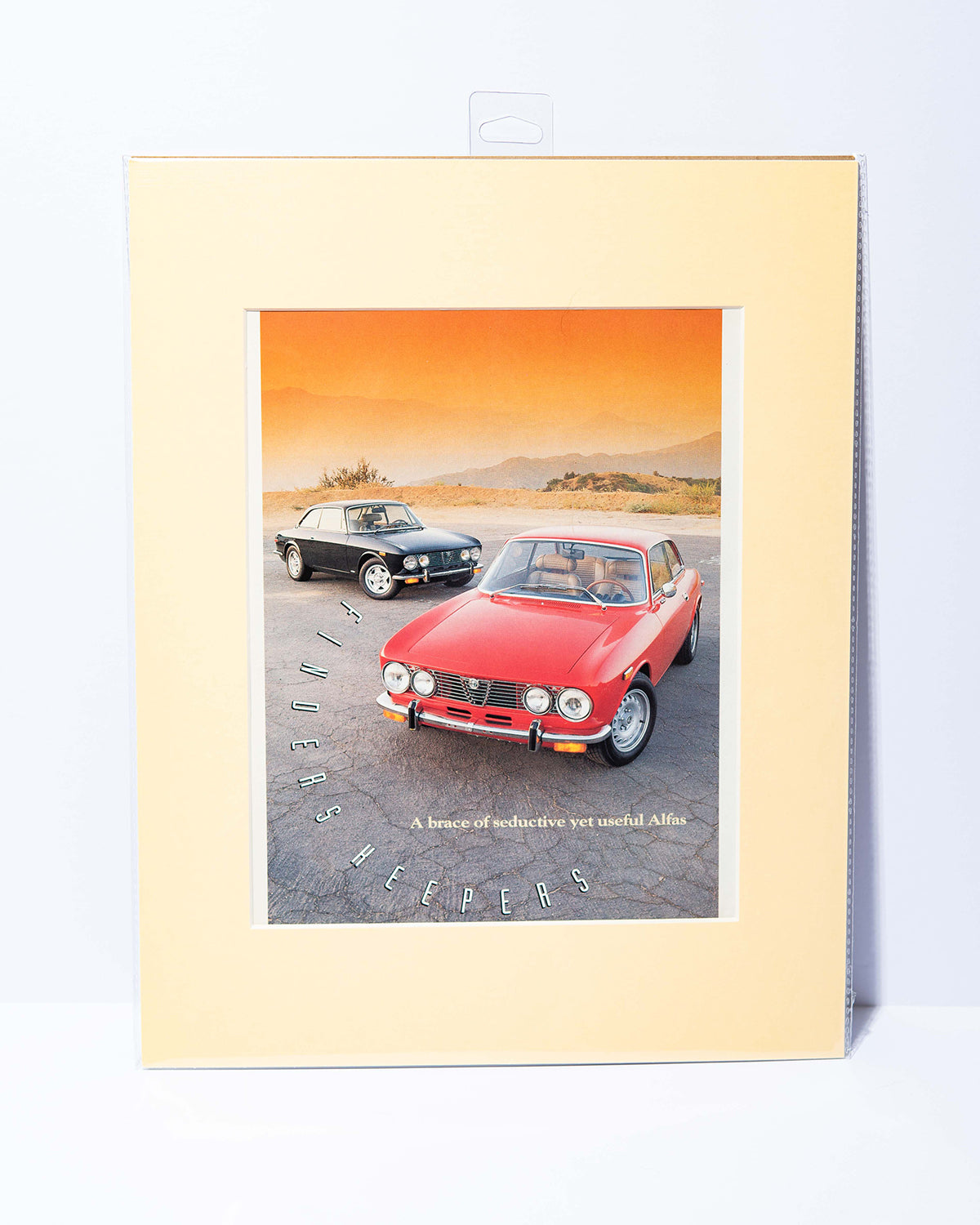 Alfa Romeo GTV "Finders Keepers" vintage original mated image