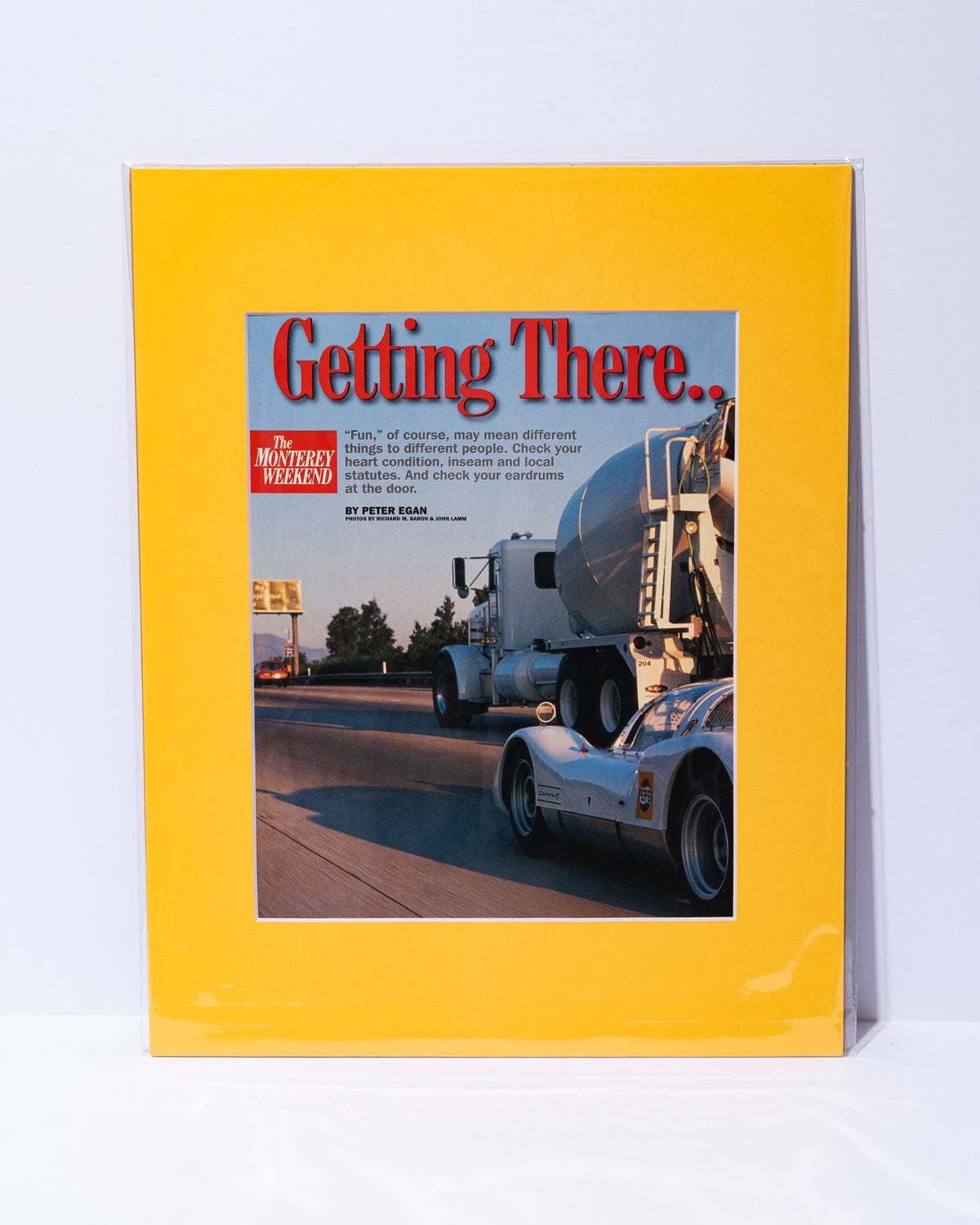 Jeff Zwart Porsche 906 Carrera 6 - Original Mated vintage article image