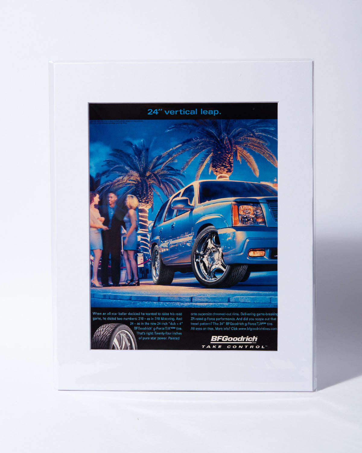 GMT 800 Cadillac Escalade BFGoodrich '24" vertical leap' original vintage mated ad