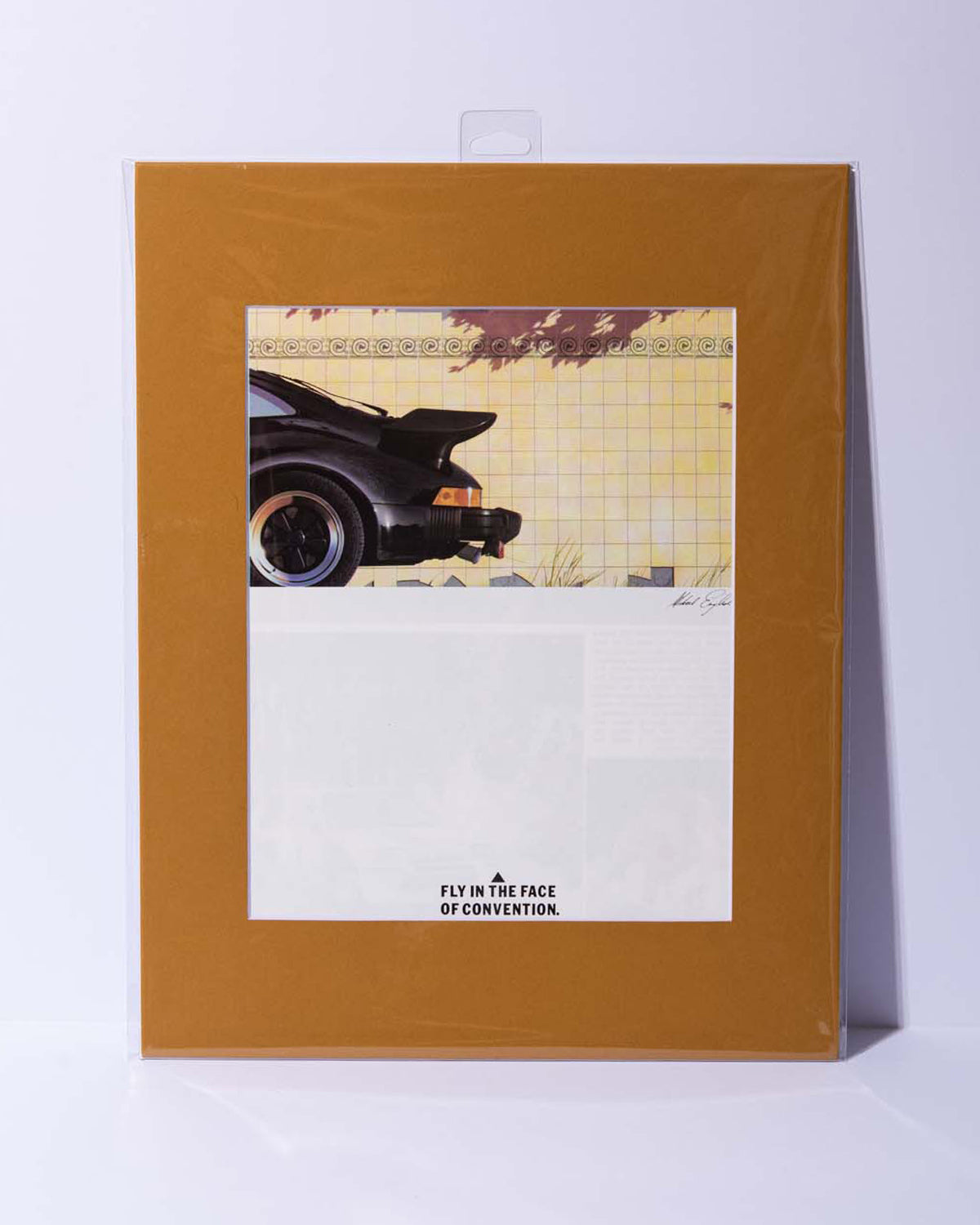 Porsche 930 Turbo original vintage mated magazine ad