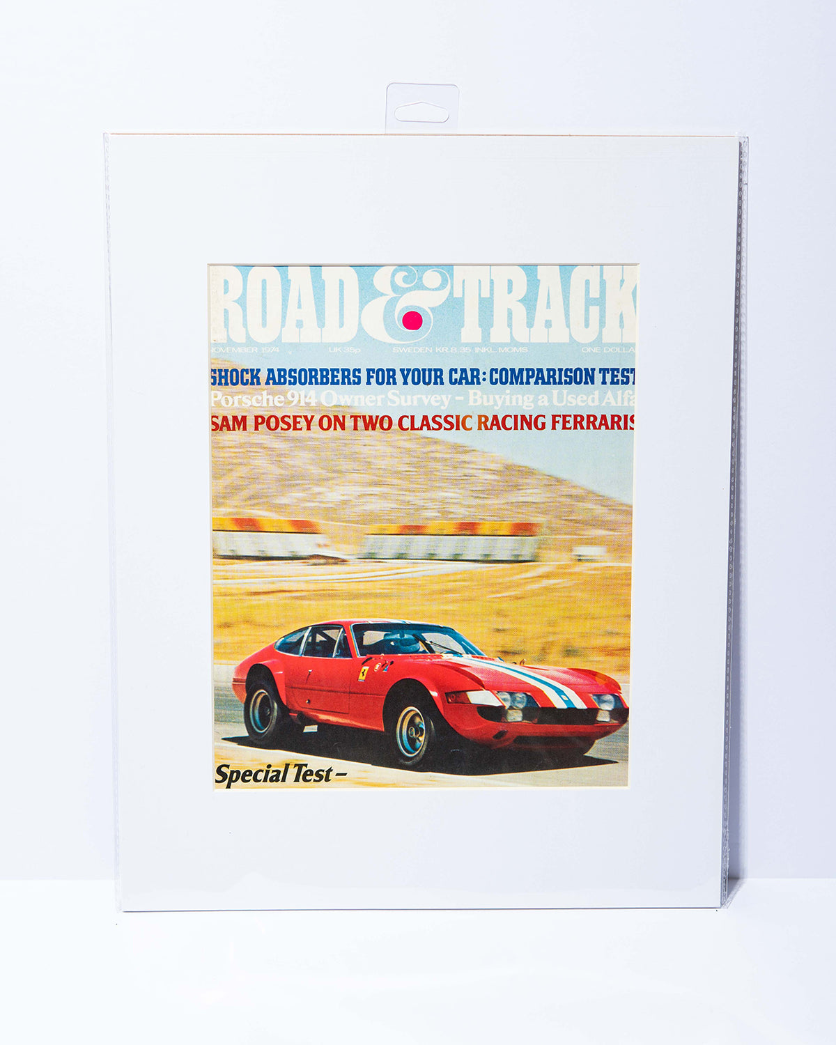 Ferrari 356 GTB4 Competition Road & Track magazine cover photo