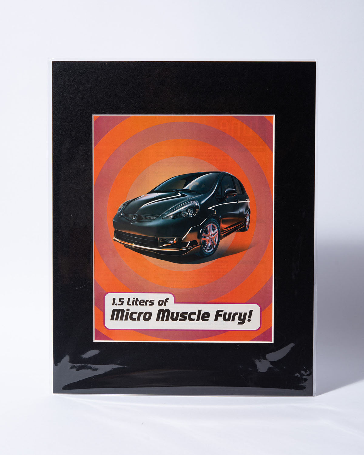 GD3 Honda Fit "1.5L of Micro Muscle Fury!" original vintage mated ad