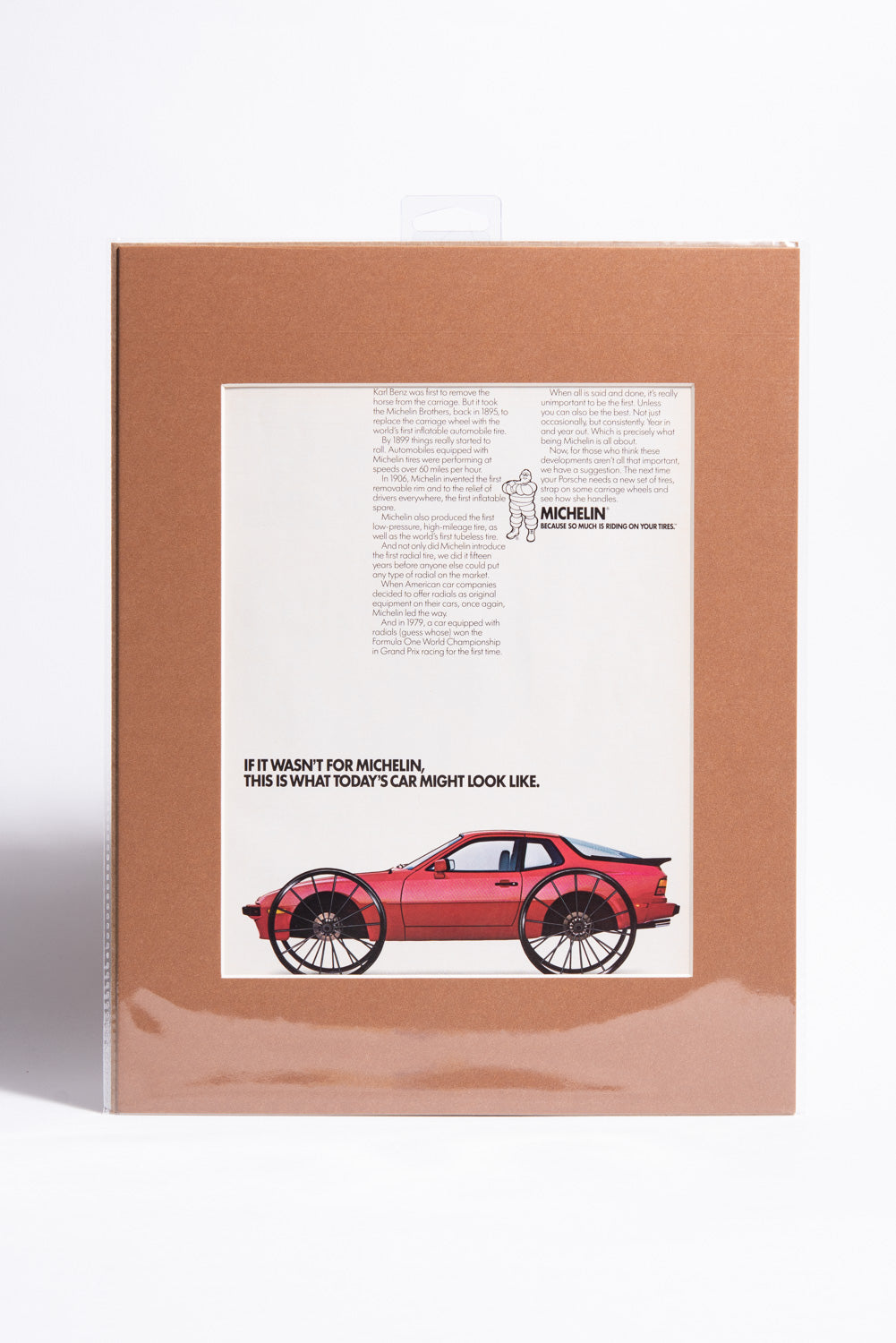 "If It Wasn't For Michelin..." Porsche/Michelin advert