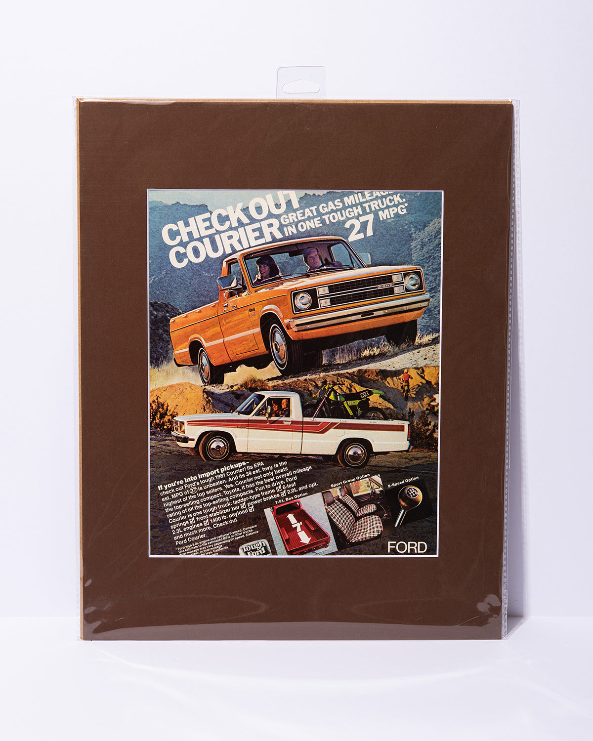 1981 Ford Courier vintage ad Road & Track magazine
