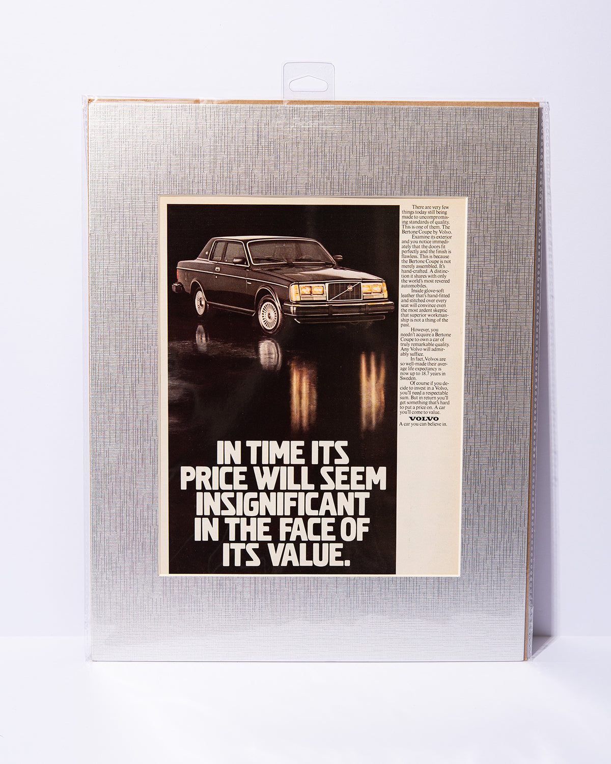 Volvo Bertone Coupe vintage mated ad