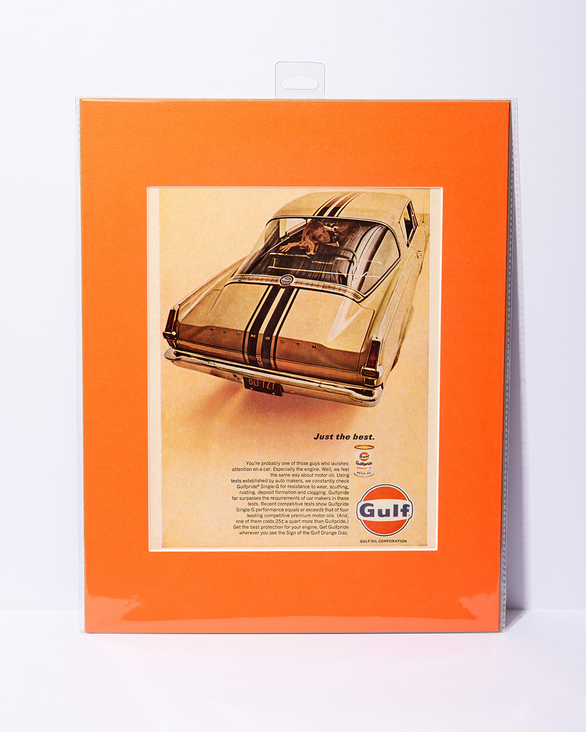 Gulf Oil + Plymouth Barracuda 1966 vintage ad