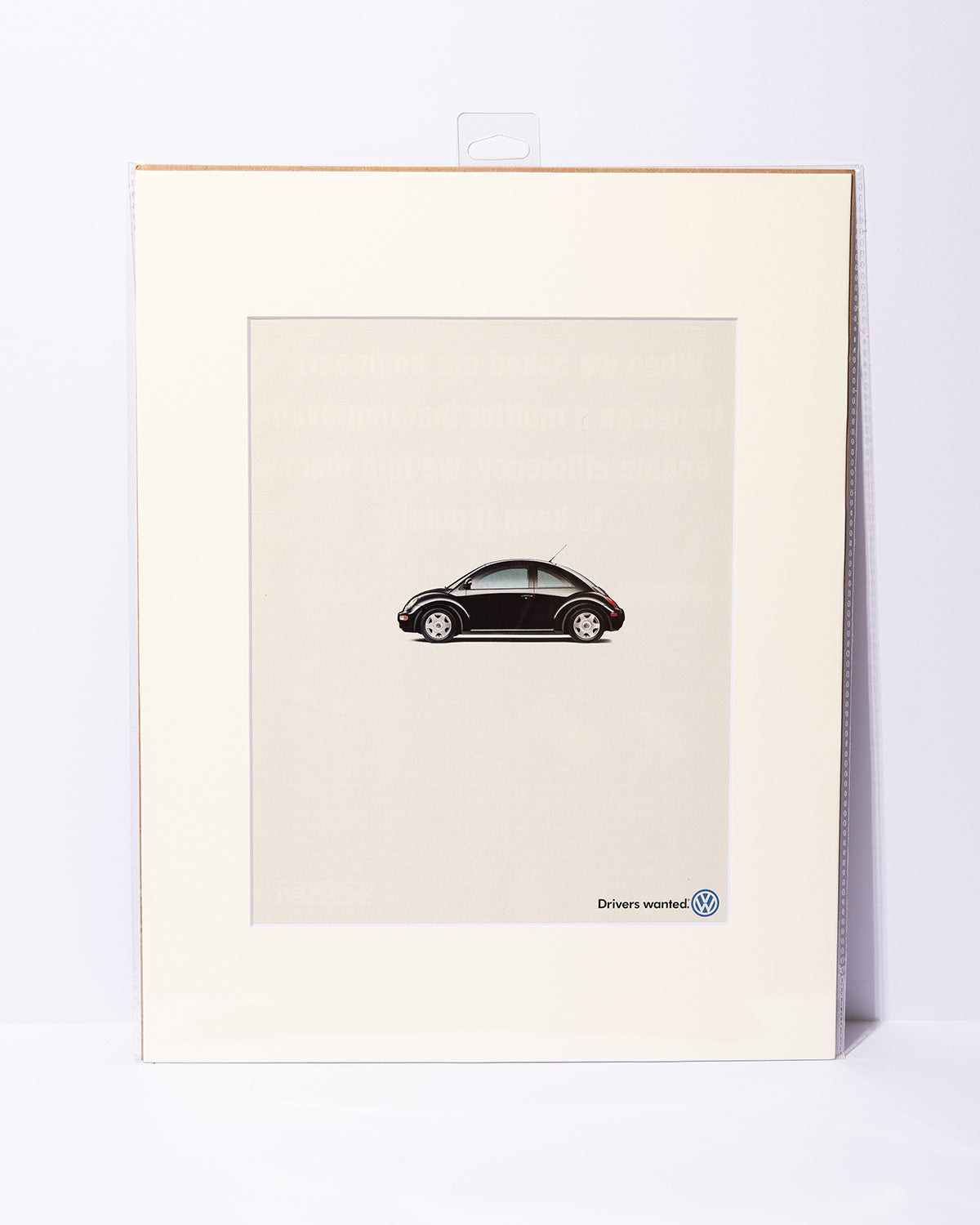 VW New Beetle Drivers Wanted vintage ad