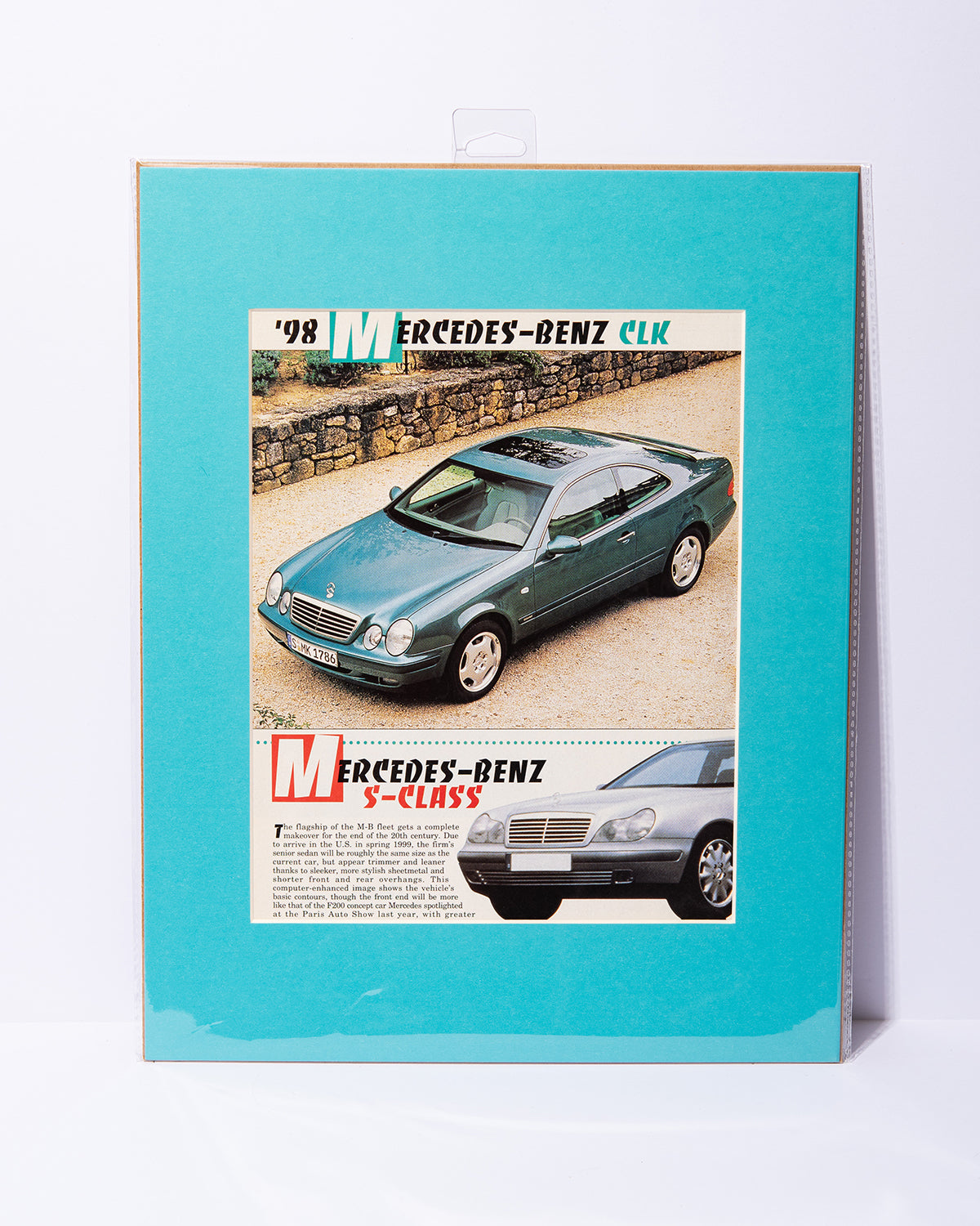 Mercedes Benz CLK and S Class 90s Motor Trend vintage mated images