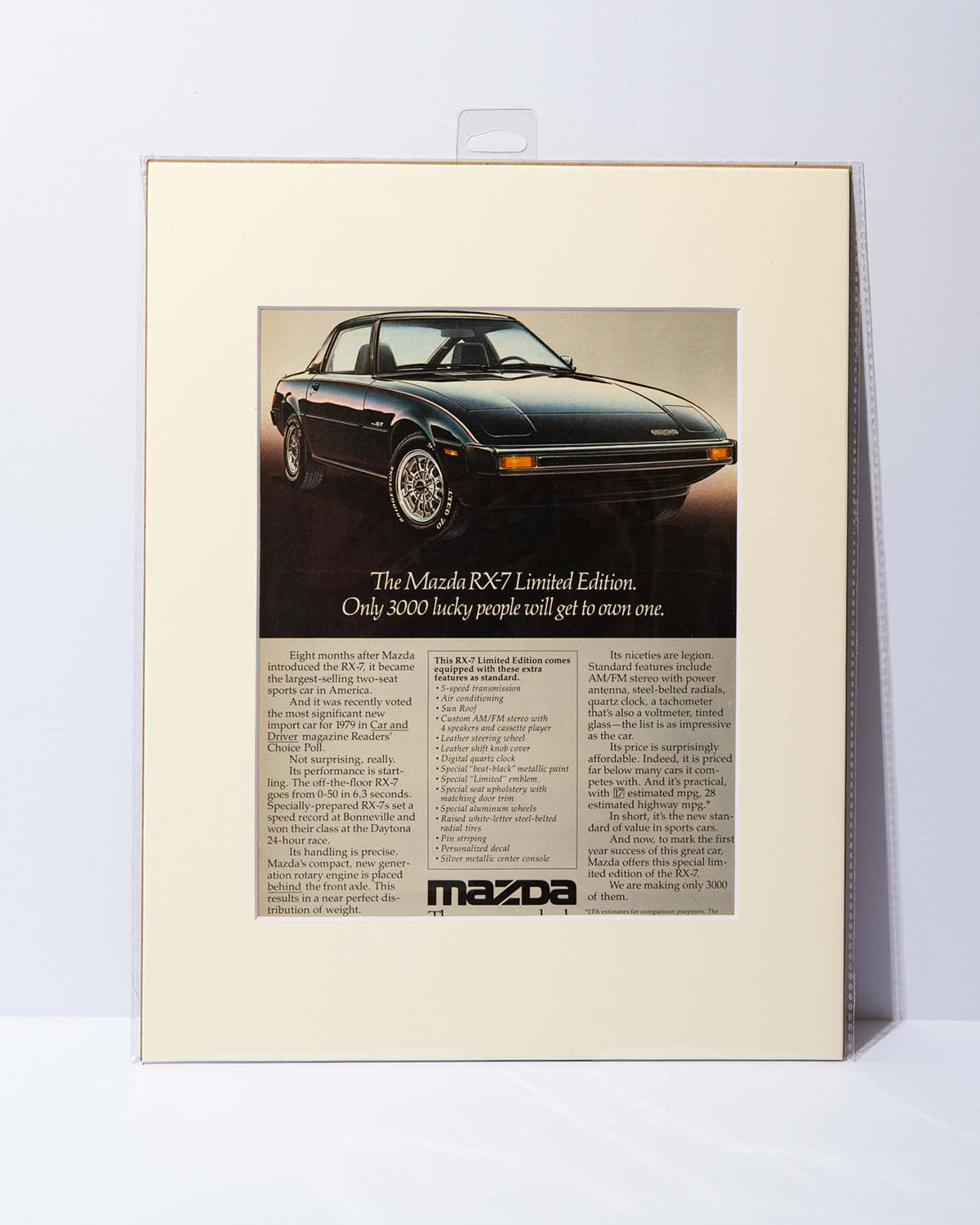 Mazda RX-7 Limited Edition 1979 Ad