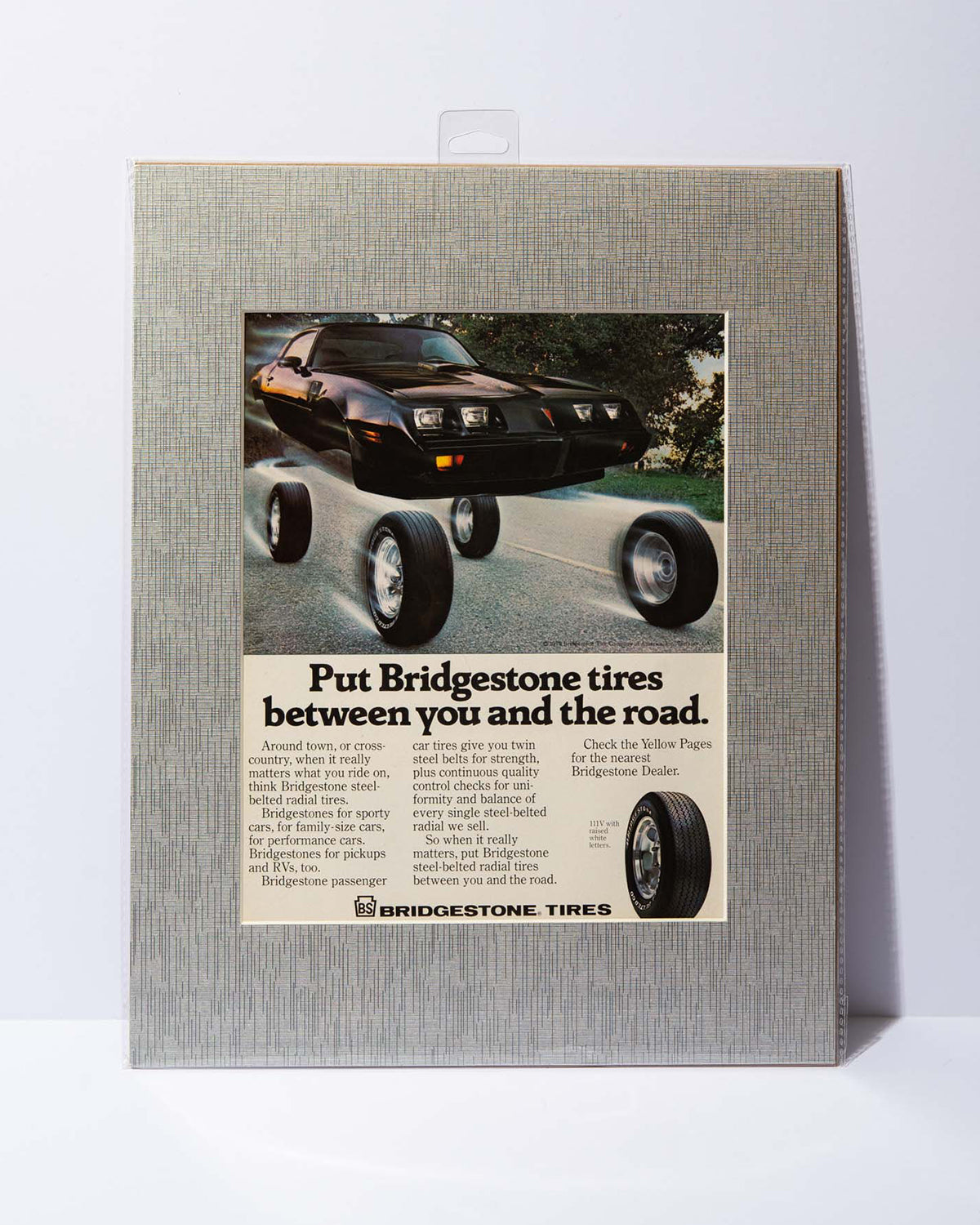 Bridgestone Tires Pontiac Firebird 1979 Ad