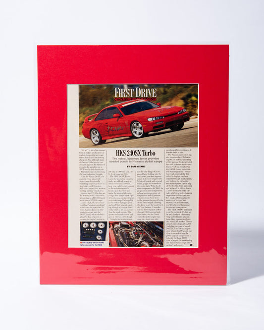 HKS S14 Nissan 240SX Turbo original vintage mated article