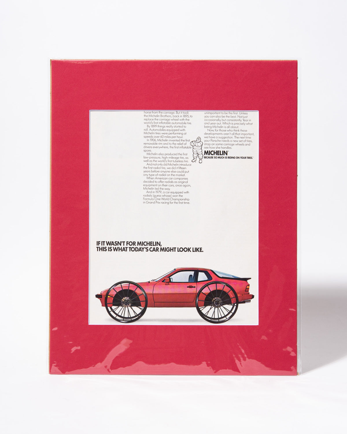 Porsche 944 "If It Wasn't For Michelin..." Porsche/Michelin advert