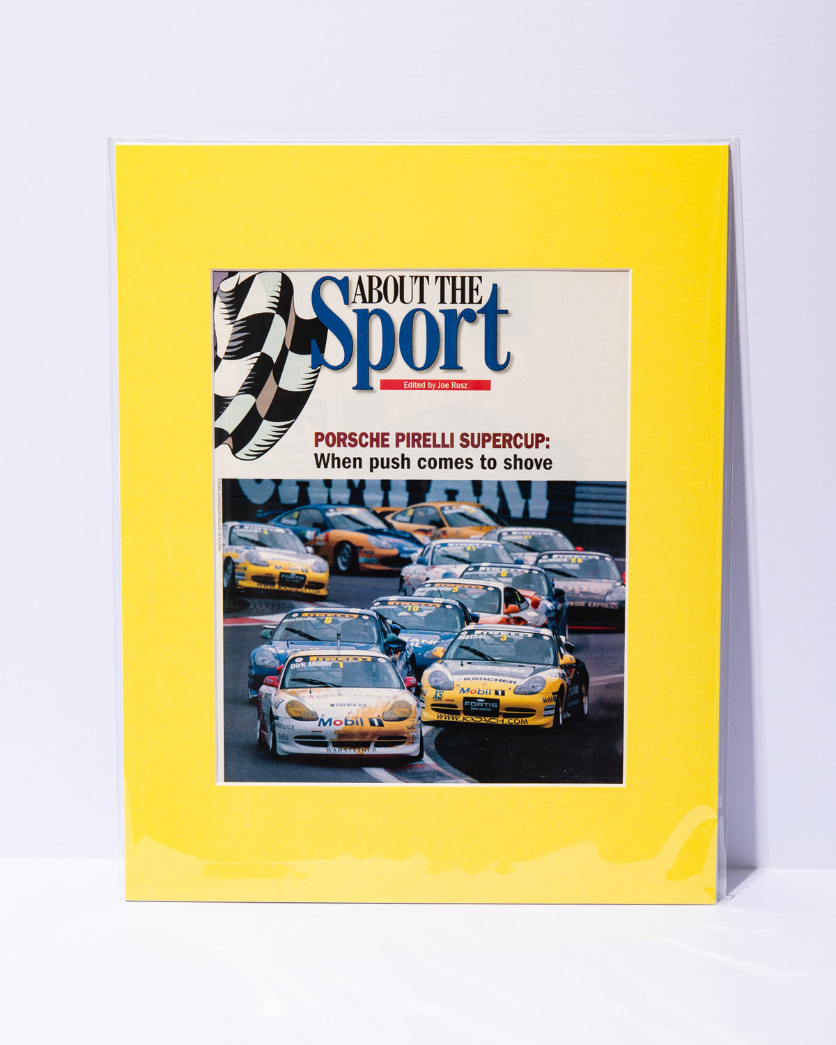 Porsche 996 911 Pirelli Supercup original vintage mated magazine article image