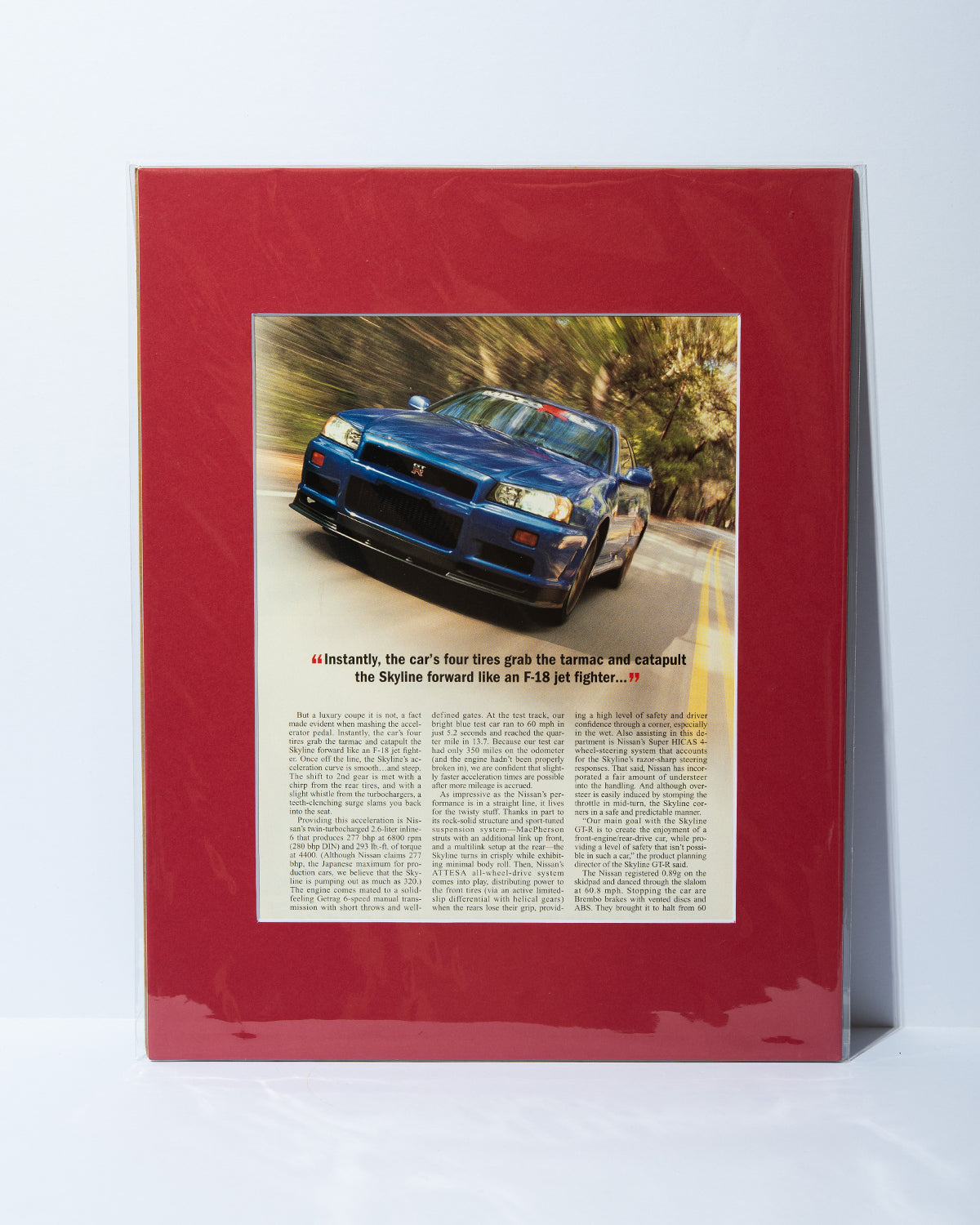 Motorex Nissan Skyline R34 GTR original vintage mated article