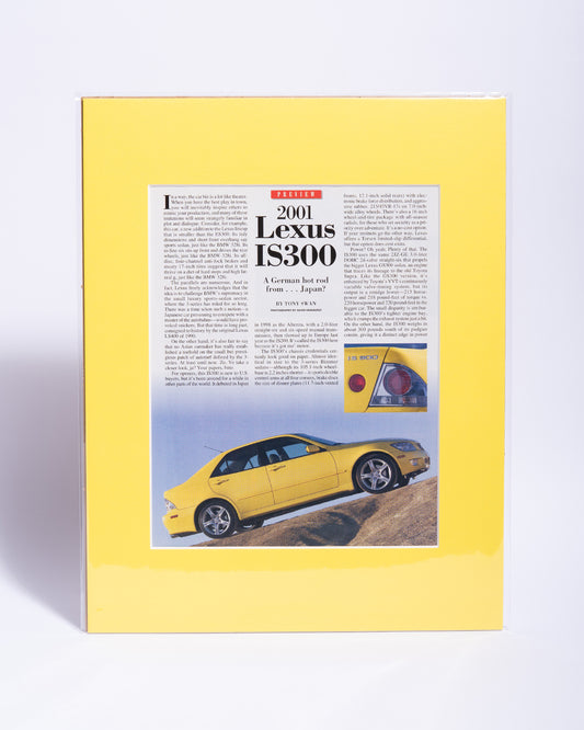 2001 Lexus IS300 - original vintage mated article