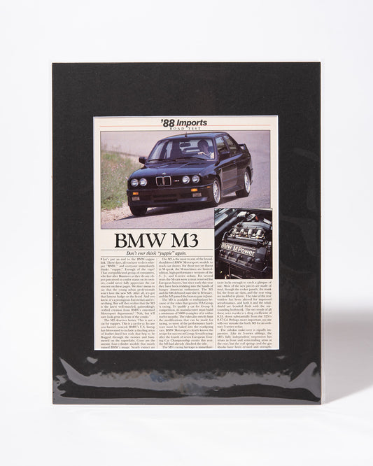 BMW E30 M3 original mated vintage article