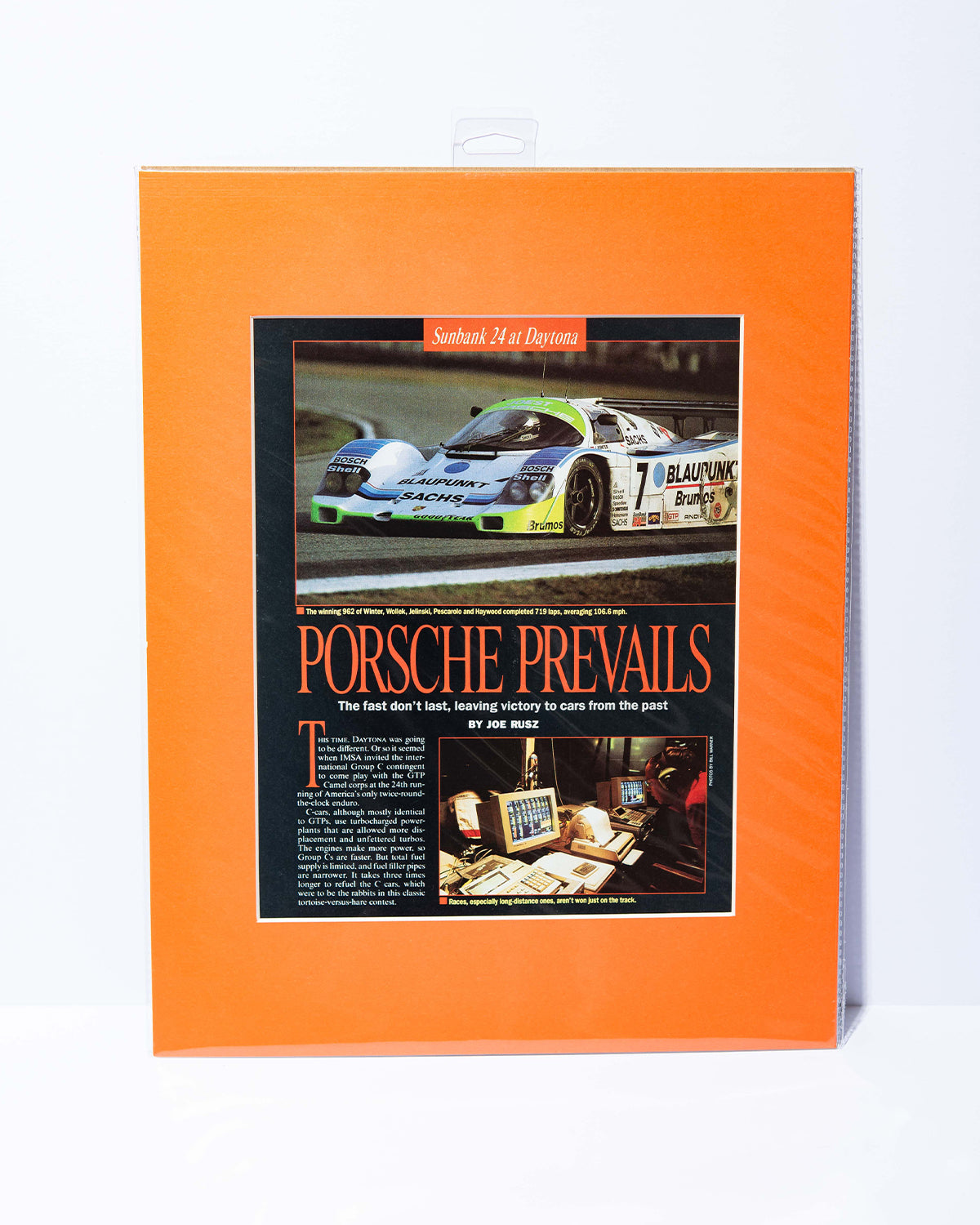 Porsche 962 24hr of Daytona magazine image