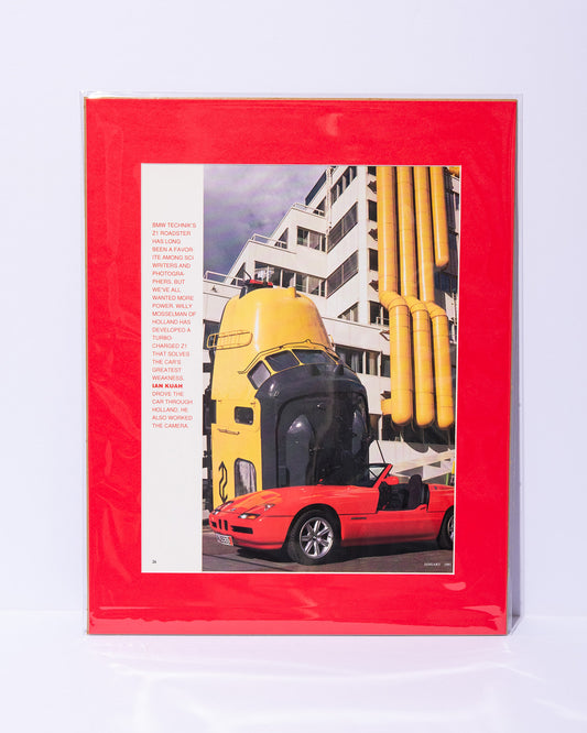 Mosselman Turbo BMW Z1 original vintage mated magazine image