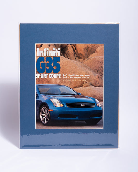 Infiniti G35 Coupe - original vintage mated article page